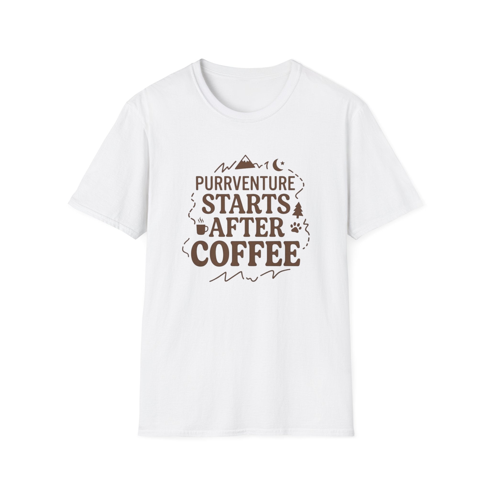 Purrventure Starts After Coffee T-Shirt