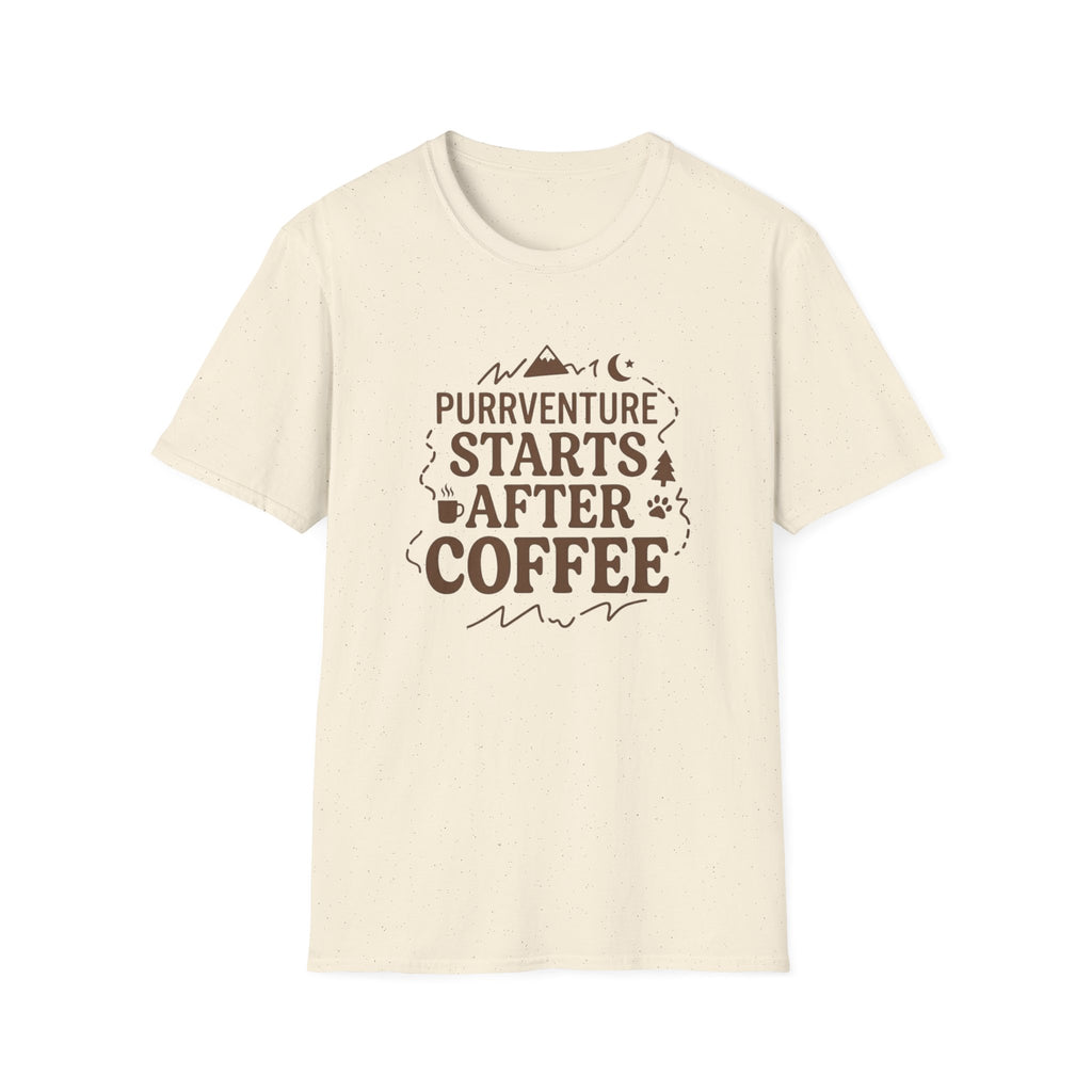 Purrventure Starts After Coffee T-Shirt