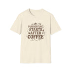 Purrventure Starts After Coffee T-Shirt