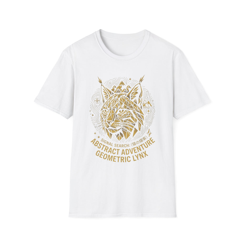 Geometric Lynx Gold T-Shirt