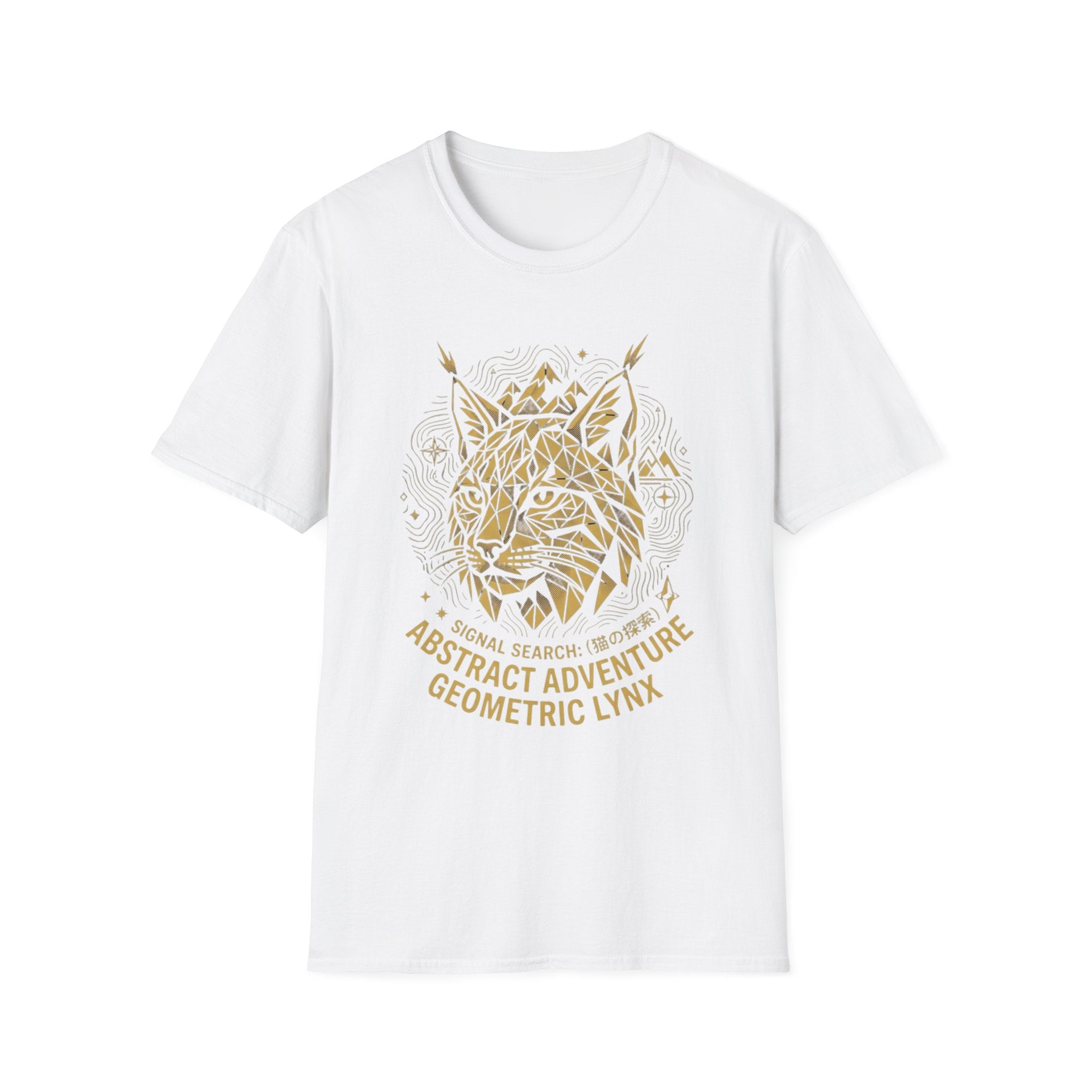 Geometric Lynx Gold T-Shirt