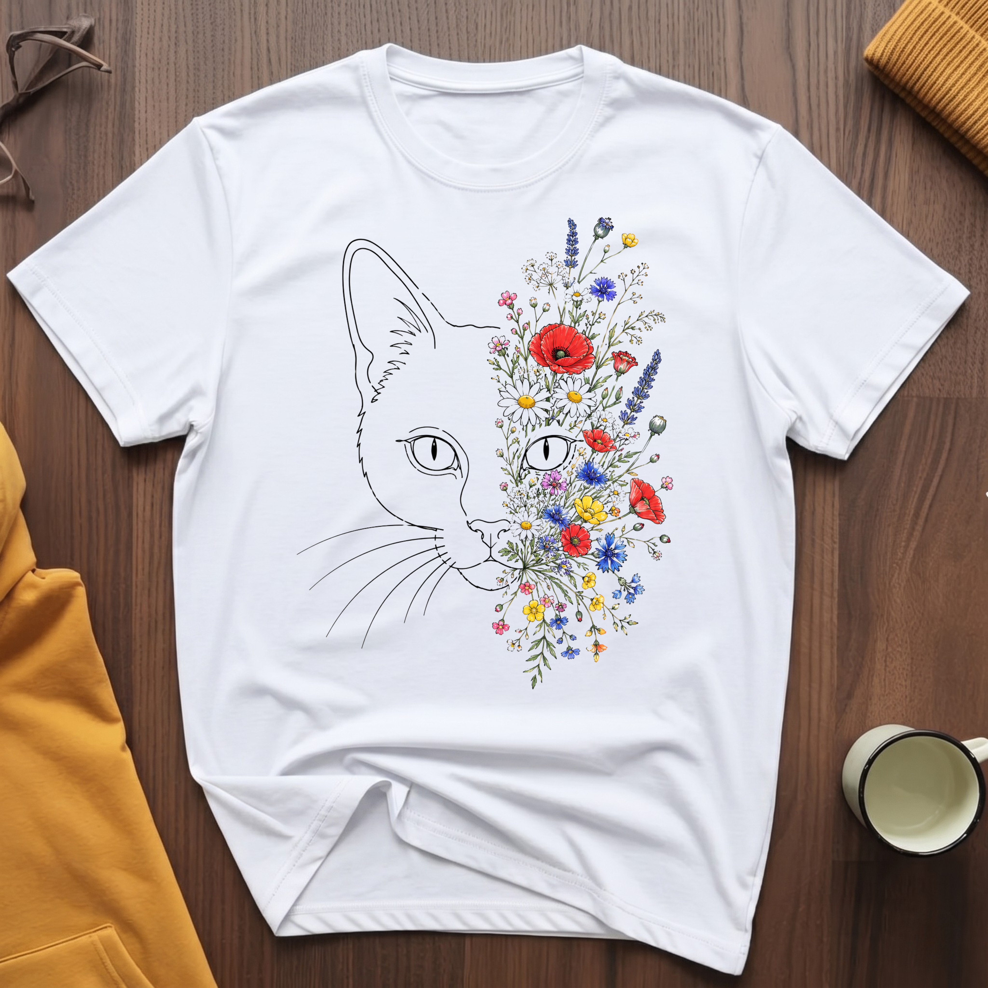 Flower Cat 1 T-Shirt