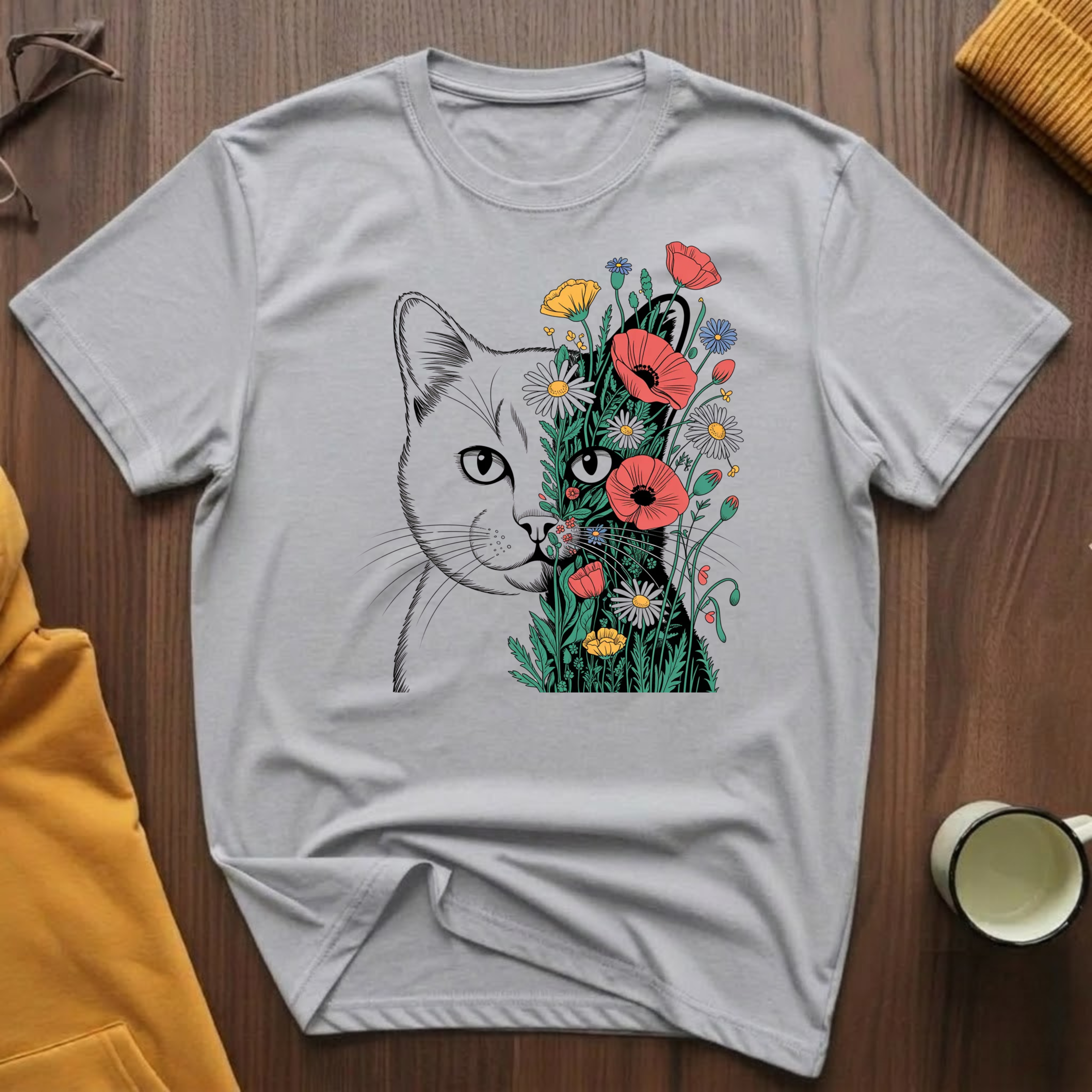 Flower Cat 2 T-Shirt