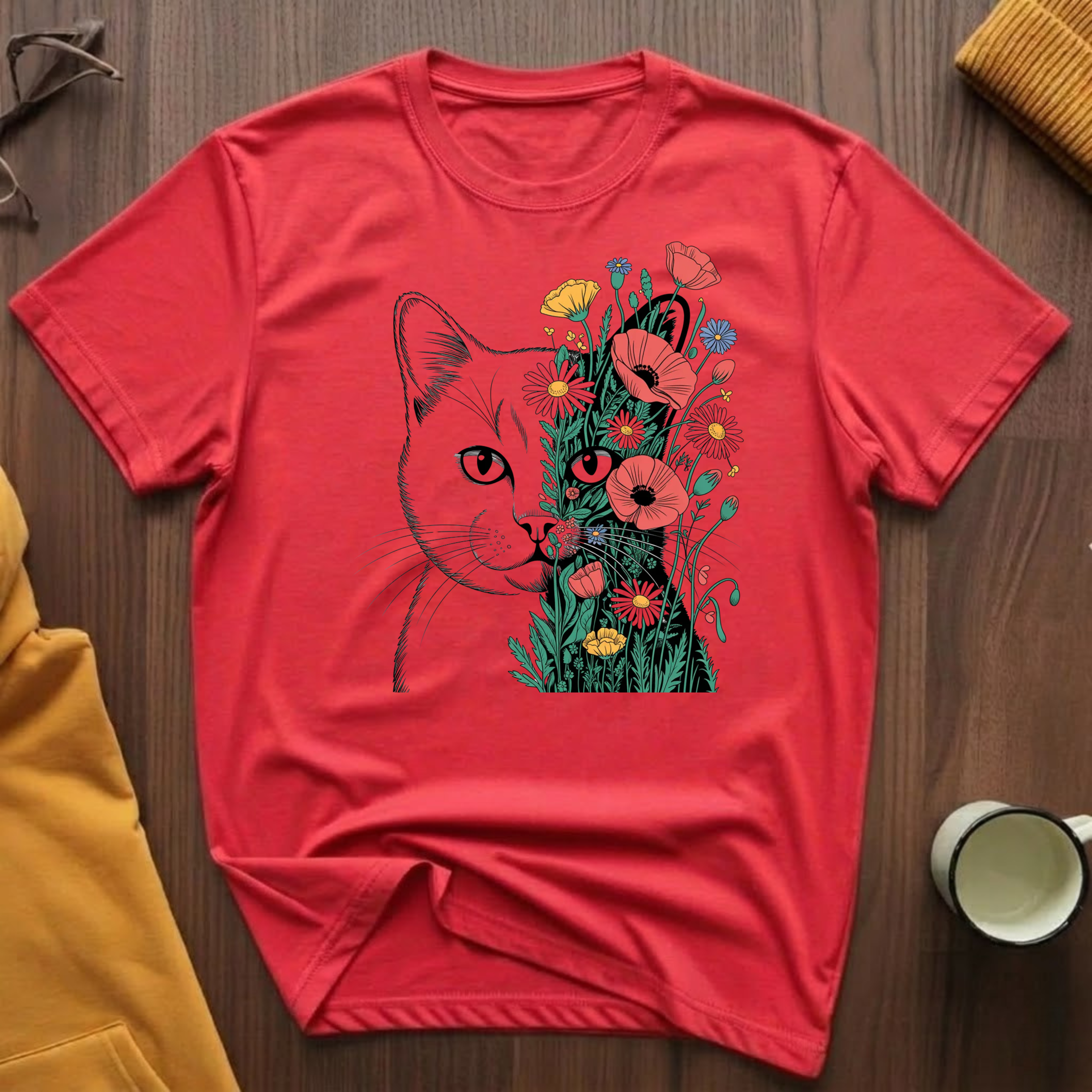 Flower Cat 2 T-Shirt