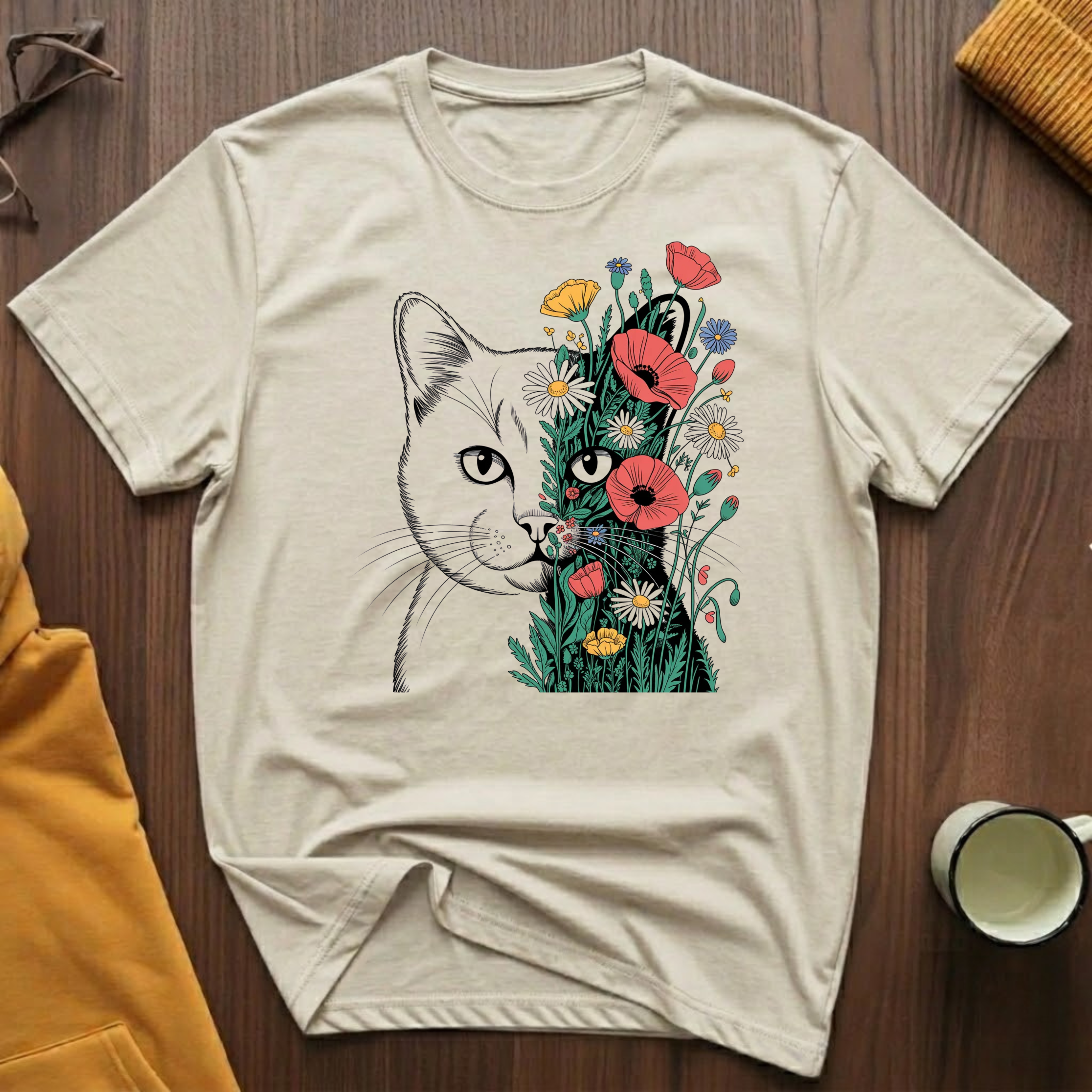 Flower Cat 2 T-Shirt