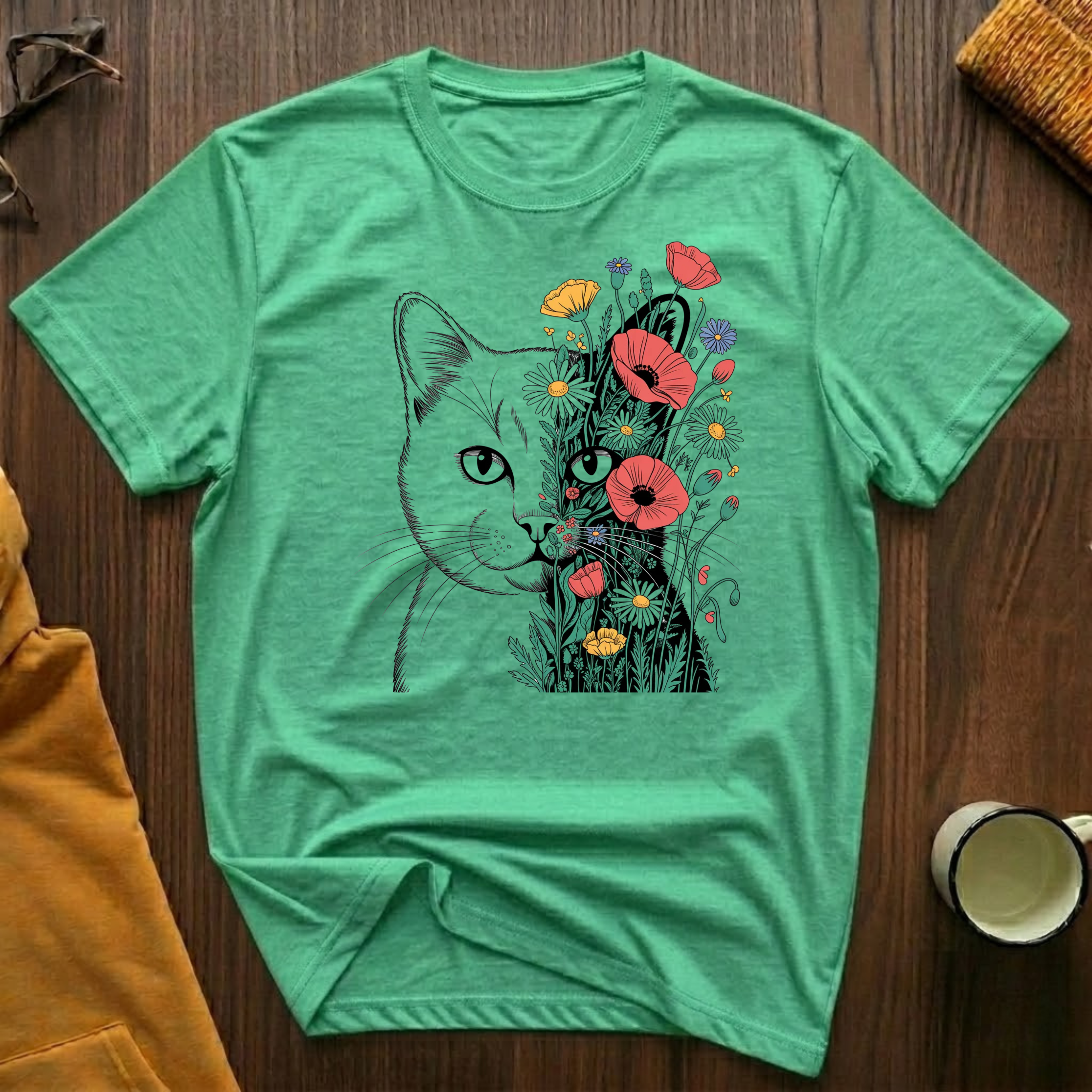 Flower Cat 2 T-Shirt