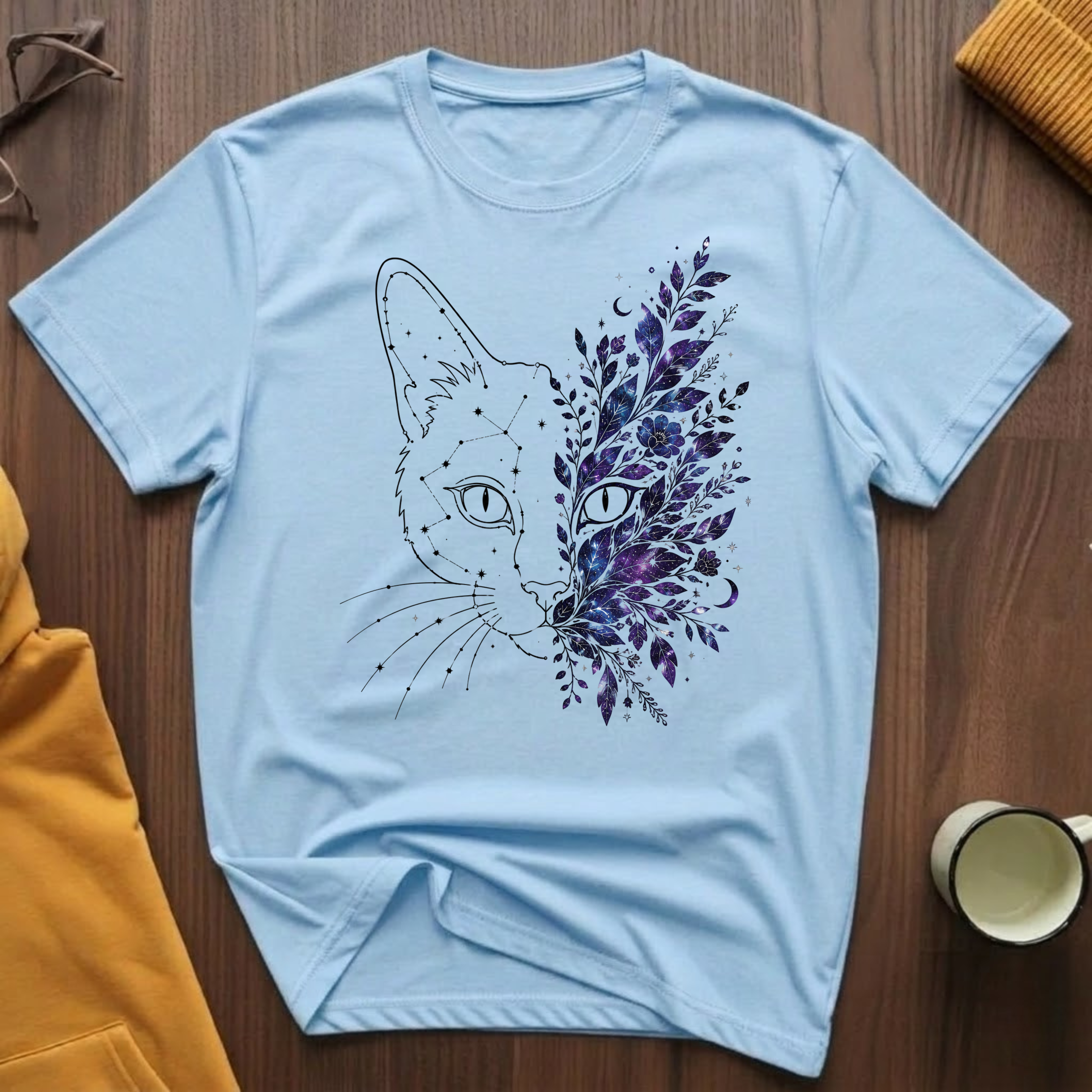 Star Map Cat T-Shirt