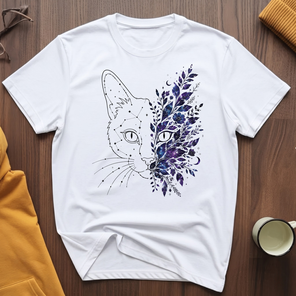Star Map Cat T-Shirt