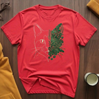 Tropical Leaves Cat T-Shirt