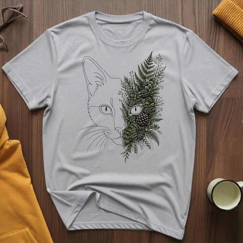 Ferns and Pinecones Cat 1 T-Shirt