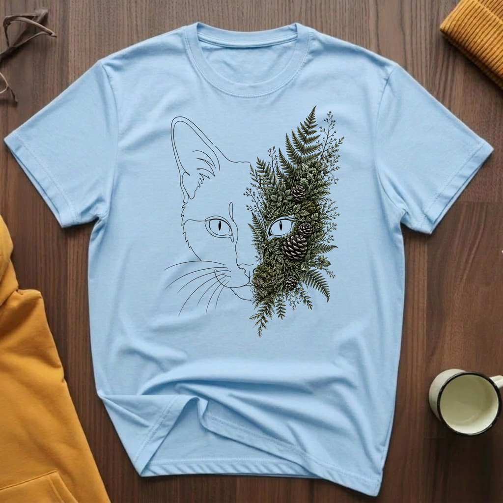 Ferns and Pinecones Cat 1 T-Shirt