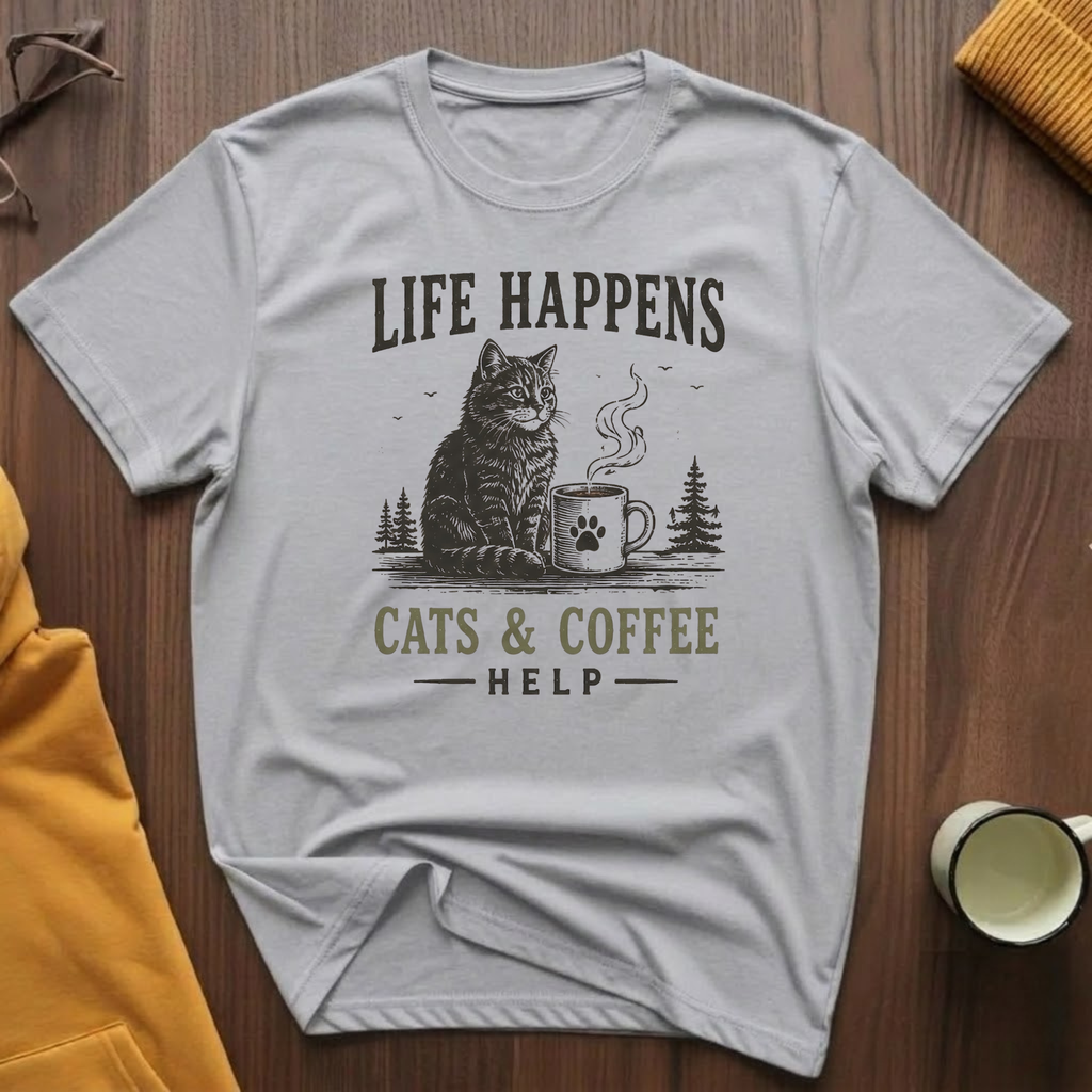 Cats & Coffee 2 T-Shirt