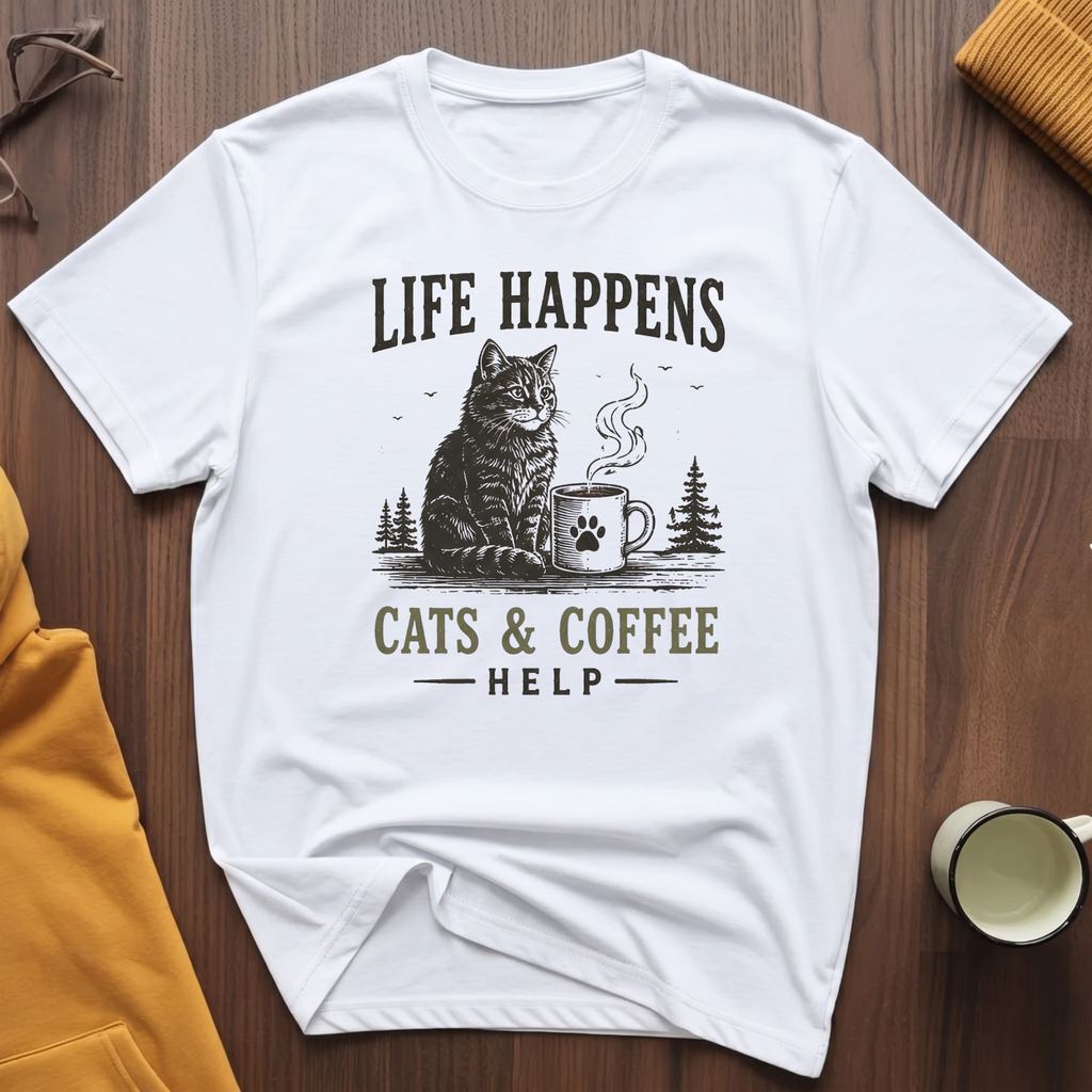 Cats & Coffee 2 T-Shirt