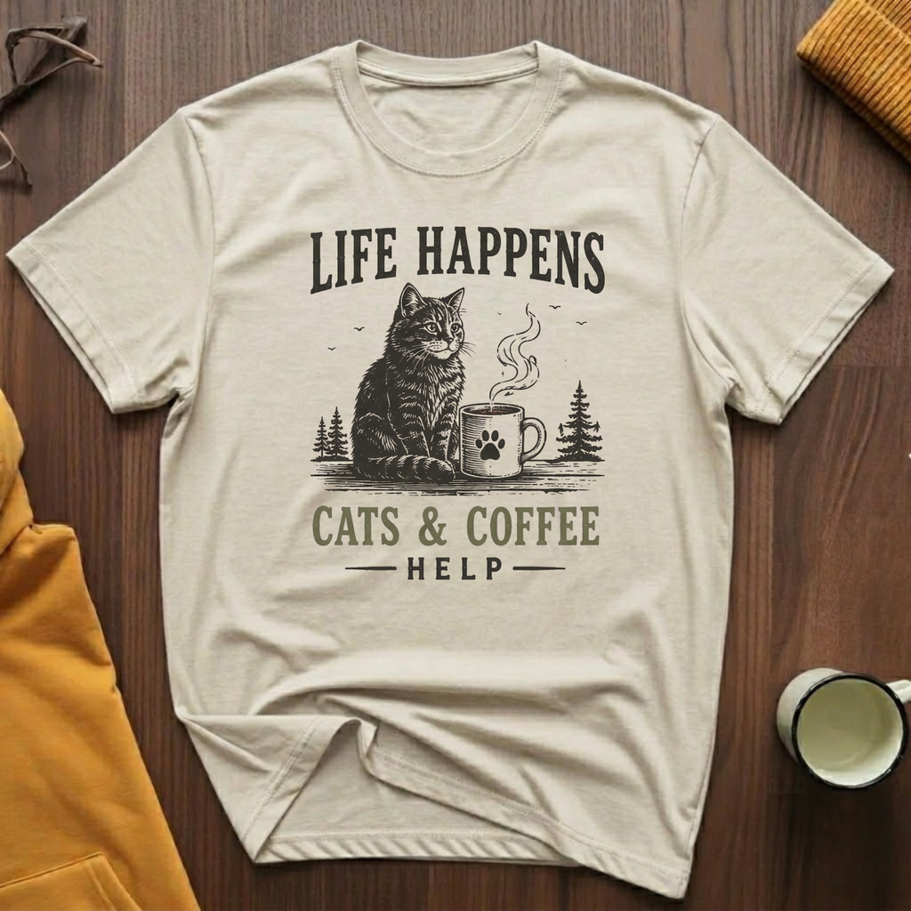 Cats & Coffee 2 T-Shirt