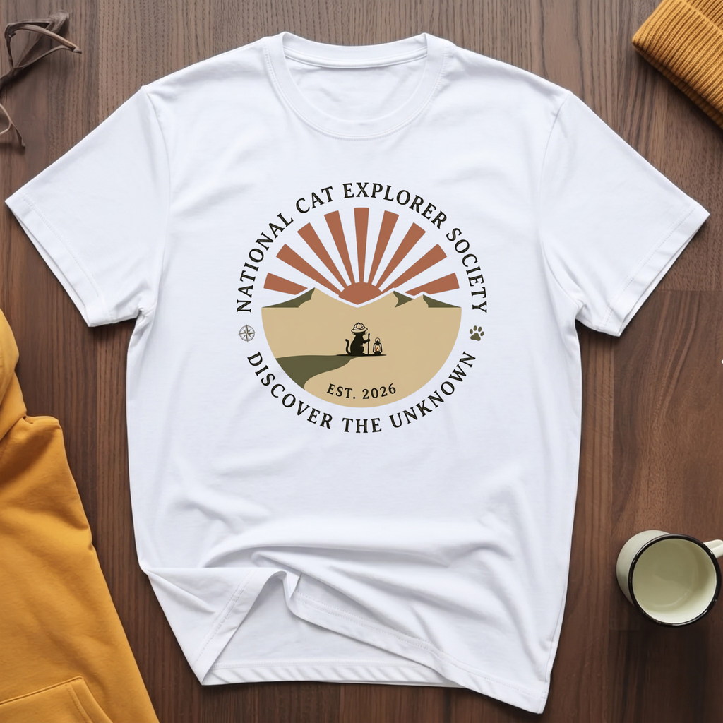 Cat Explorer Society T-Shirt
