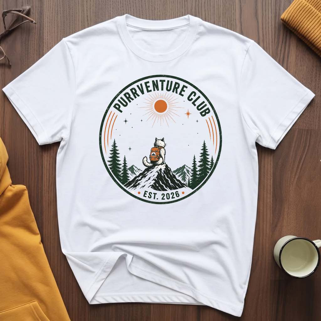Purrventure Club 6 T-Shirt