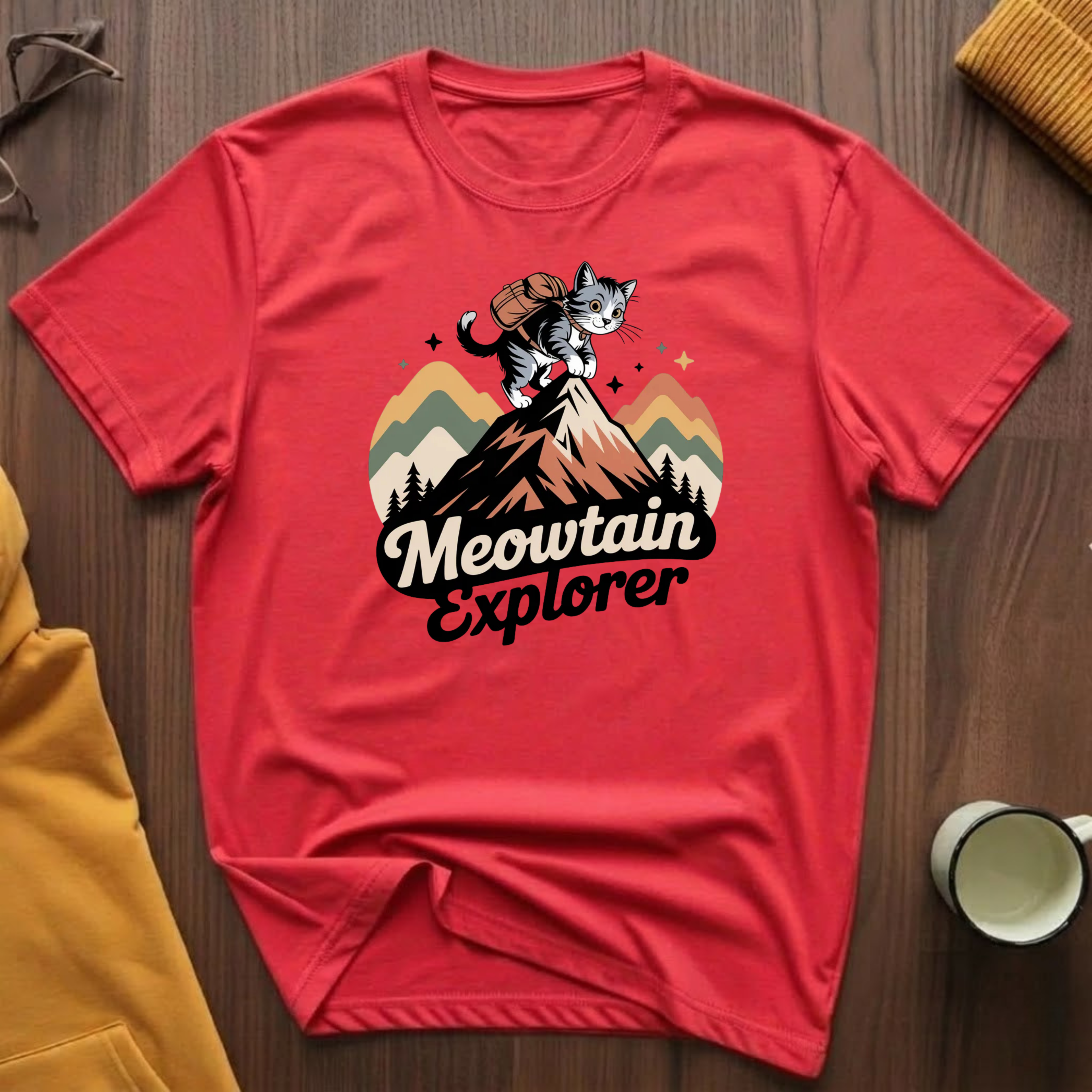 Meowtain Explorer 3 T-Shirt