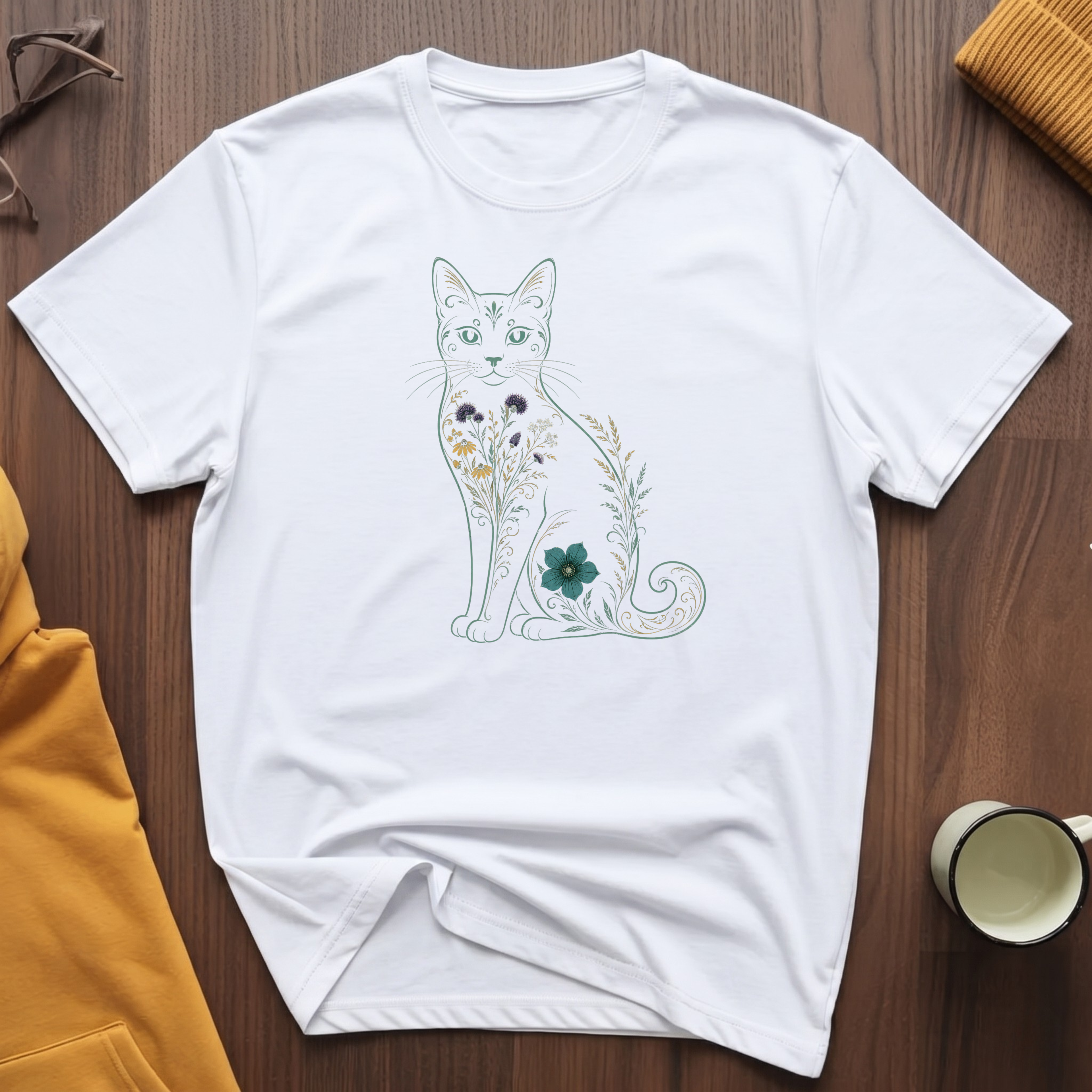 Flower Cat 3 T-Shirt