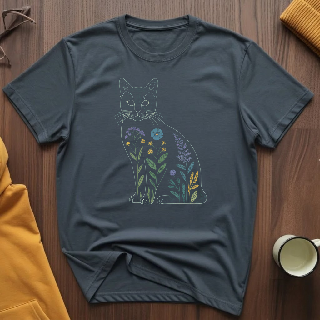 Flower Cat 5 T-Shirt