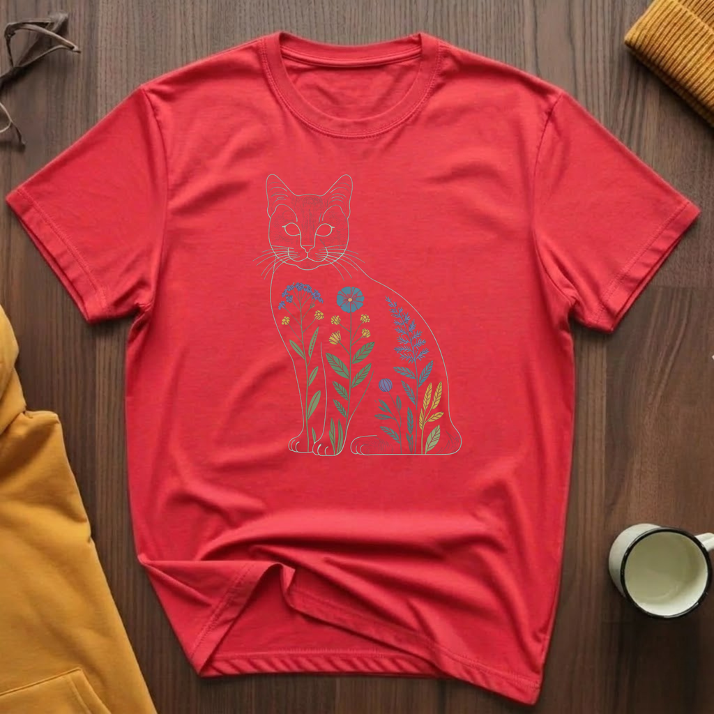 Flower Cat 5 T-Shirt