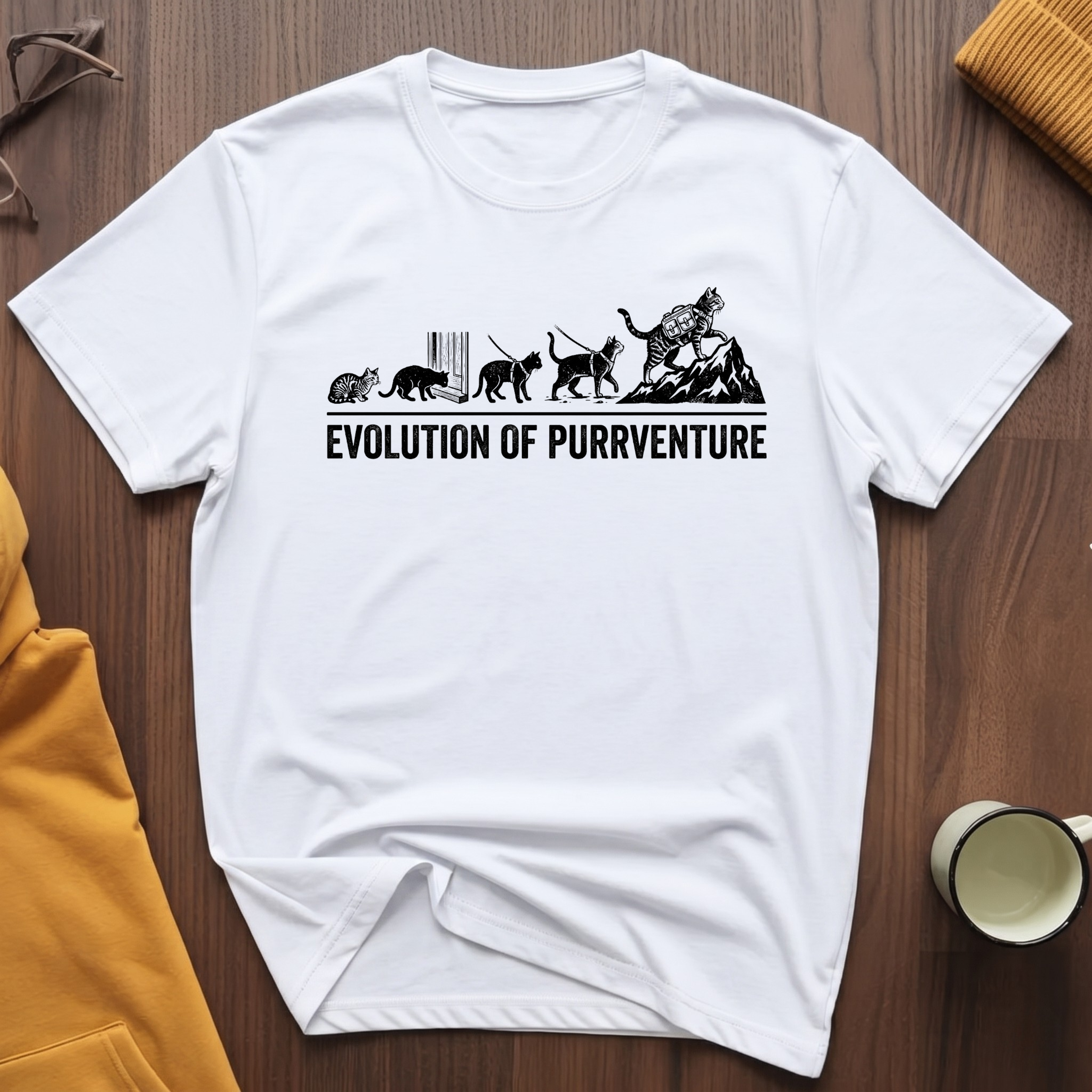 Evolution Of Purrventure 2 T-Shirt
