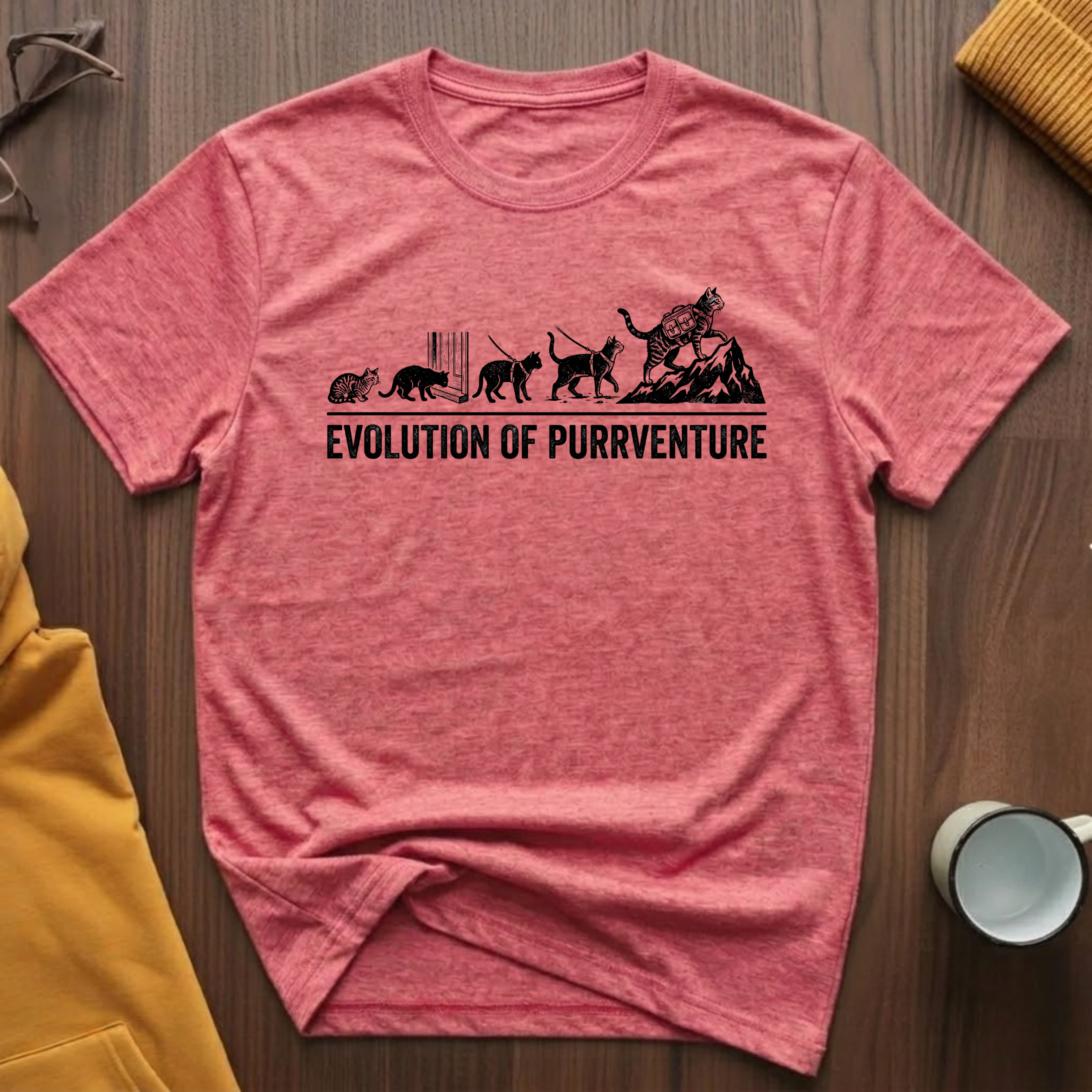 Evolution Of Purrventure 2 T-Shirt