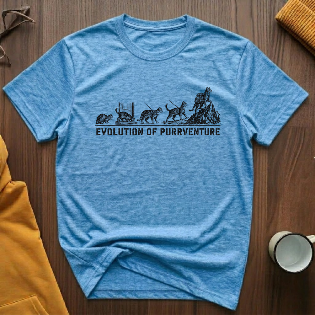 Evolution Of Purrventure 3 T-Shirt