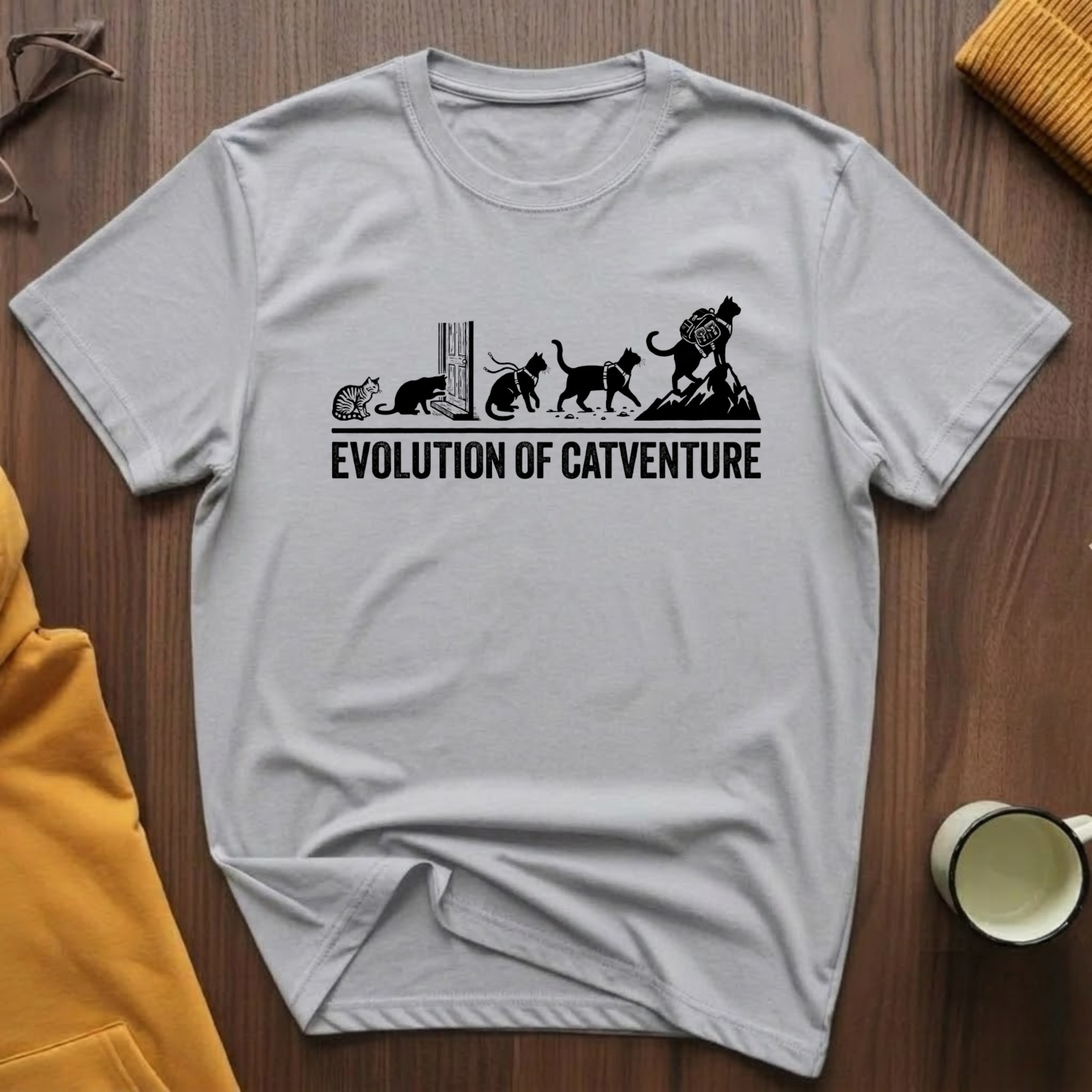 Evolution Of Catventure T-Shirt