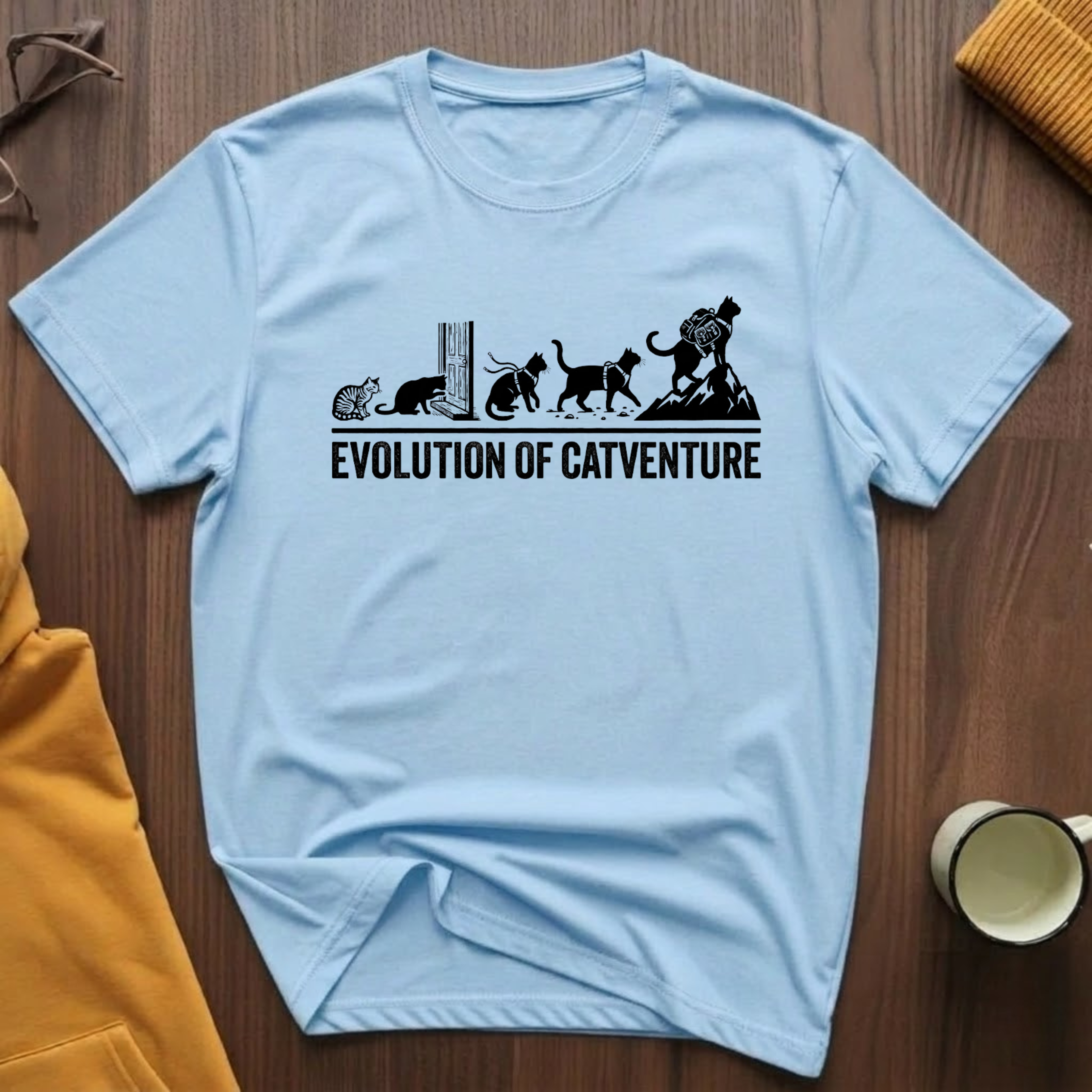 Evolution Of Catventure T-Shirt