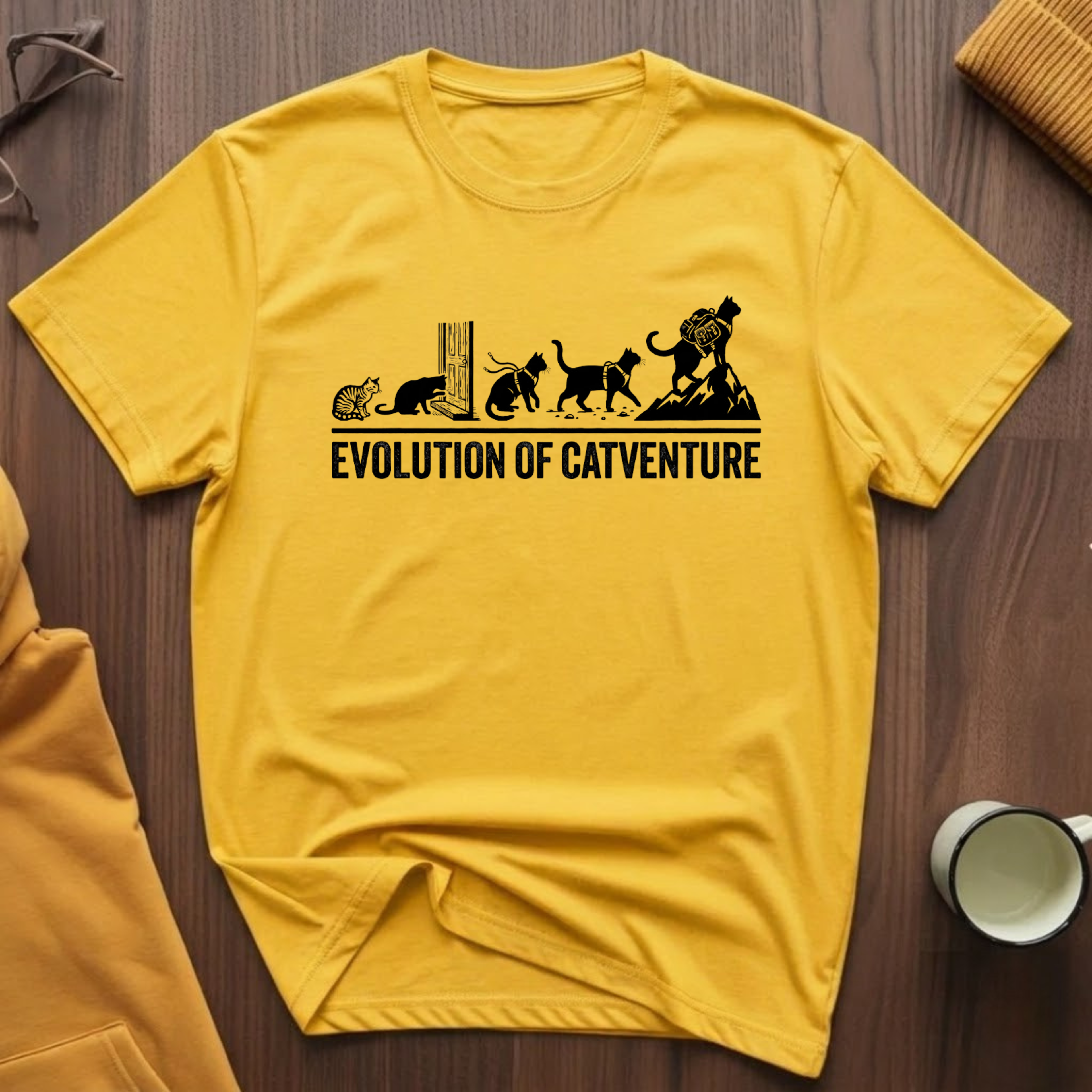 Evolution Of Catventure T-Shirt