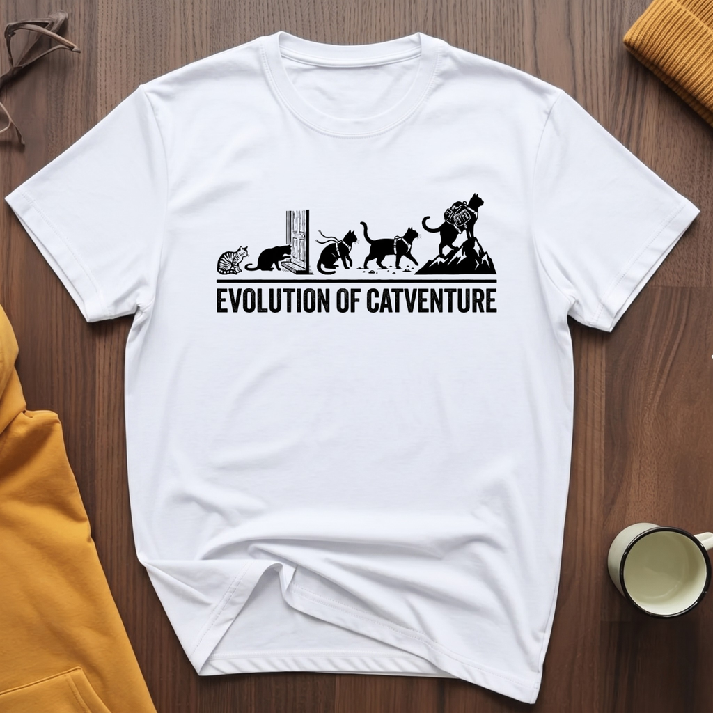 Evolution Of Catventure T-Shirt