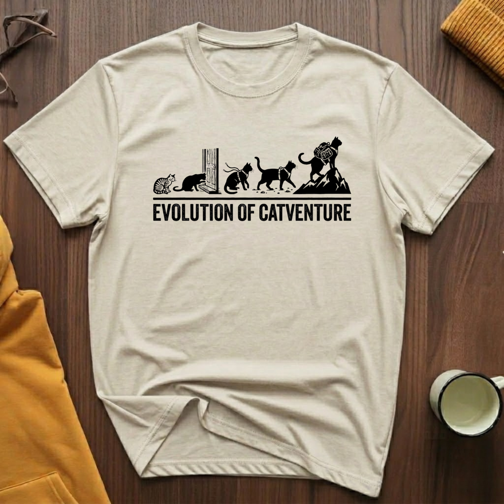 Evolution Of Catventure T-Shirt
