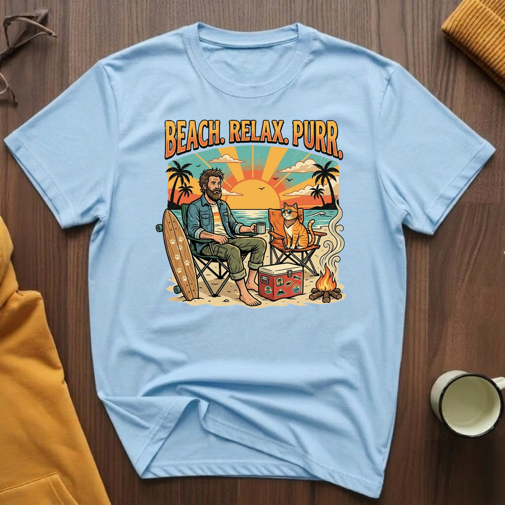 Beach Relax Purr 1 T-Shirt