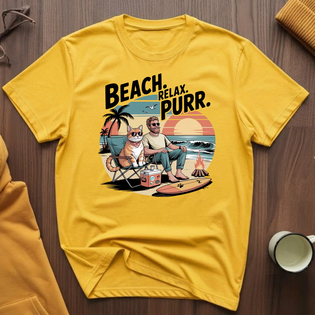 Beach Relax Purr 2 T-Shirt