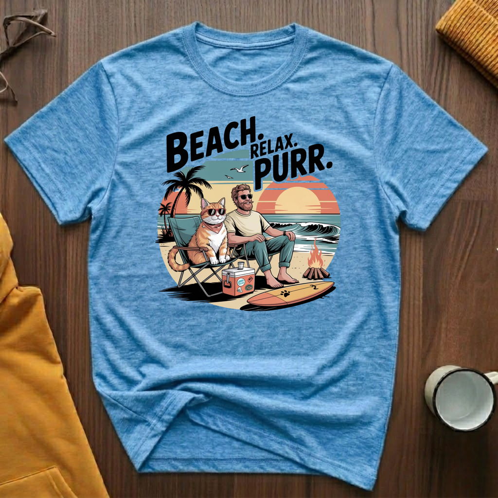 Beach Relax Purr 2 T-Shirt
