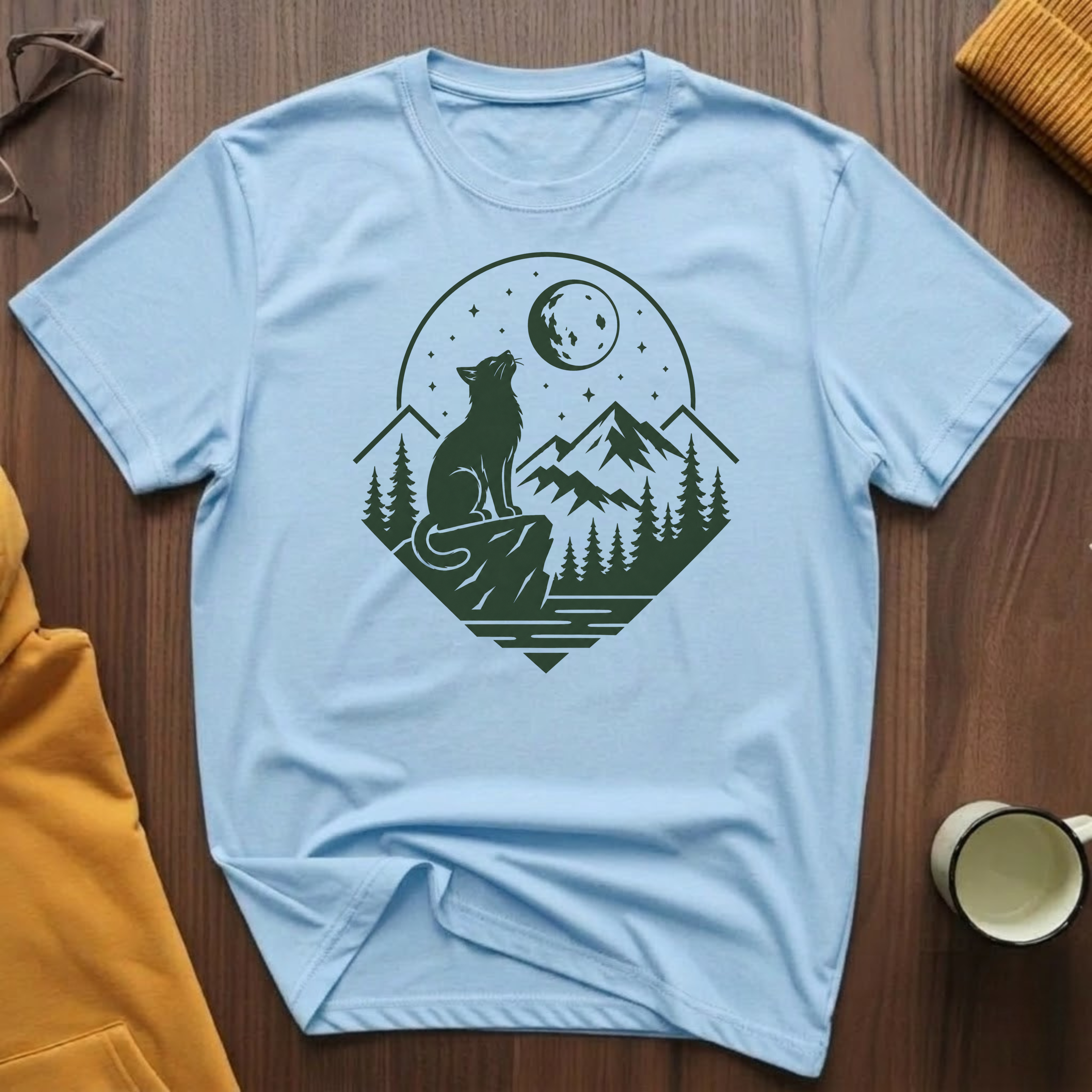 Howling Cat 2 T-Shirt