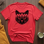 Geometric Black Cat T-Shirt