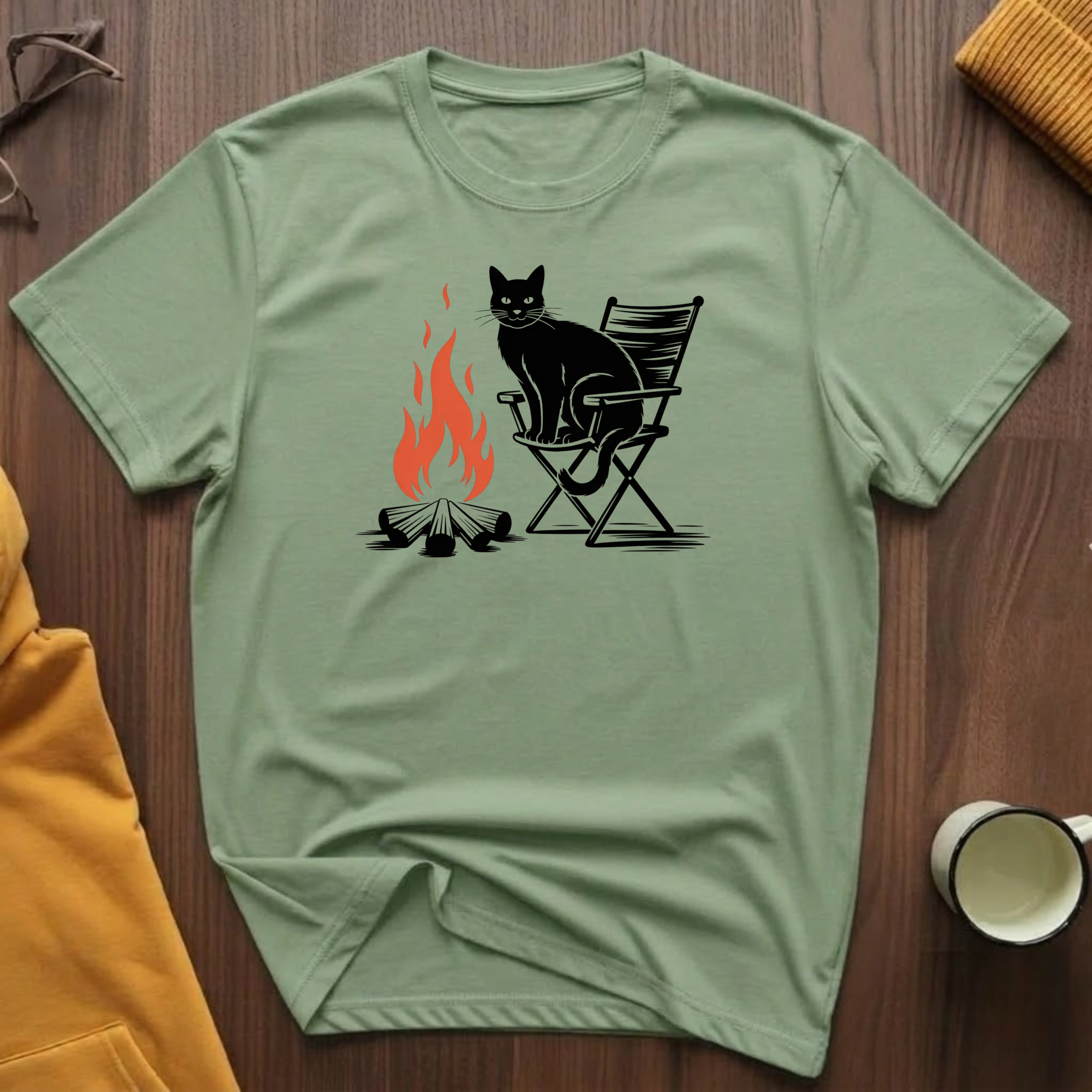 Campfire Cat 7 T-Shirt