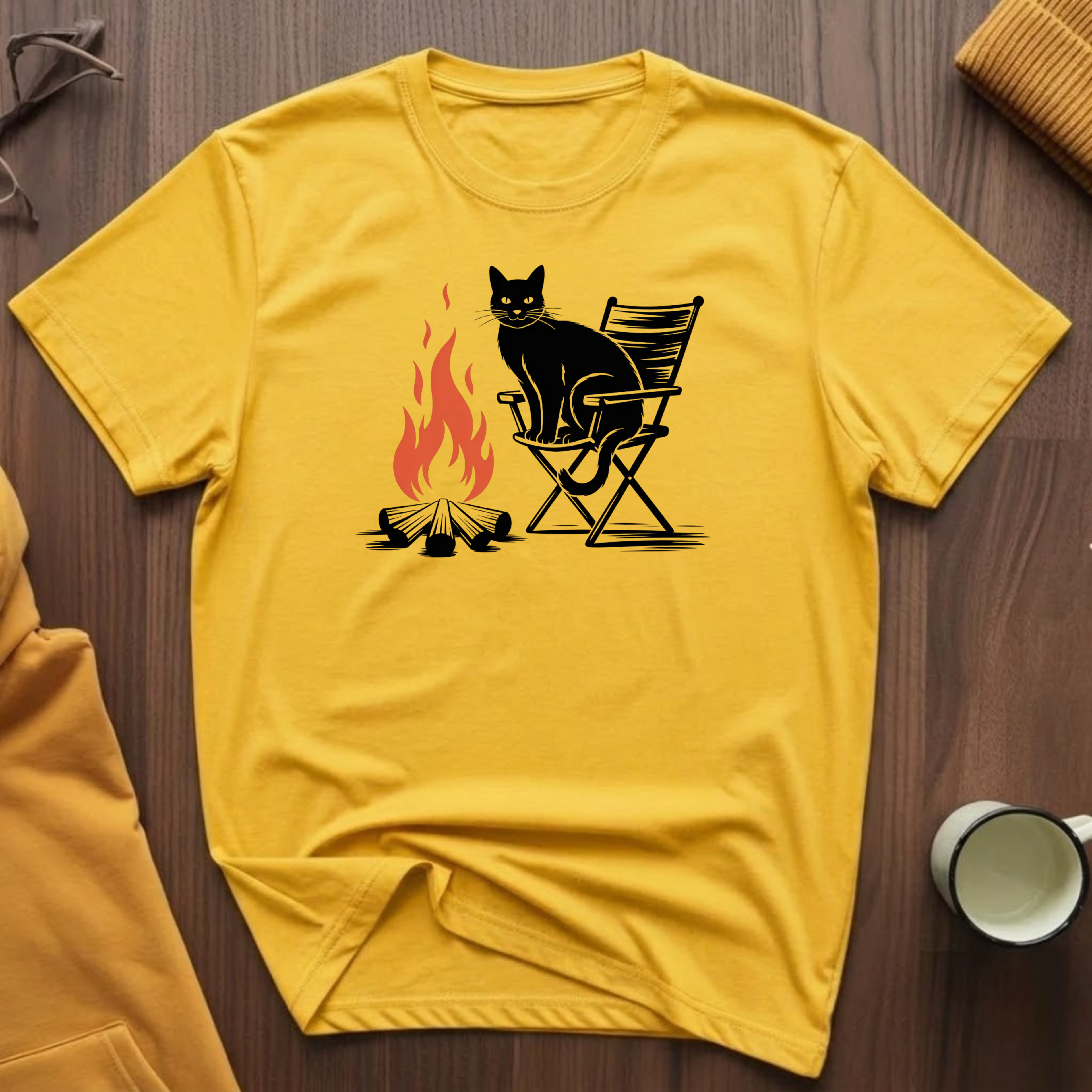 Campfire Cat 7 T-Shirt