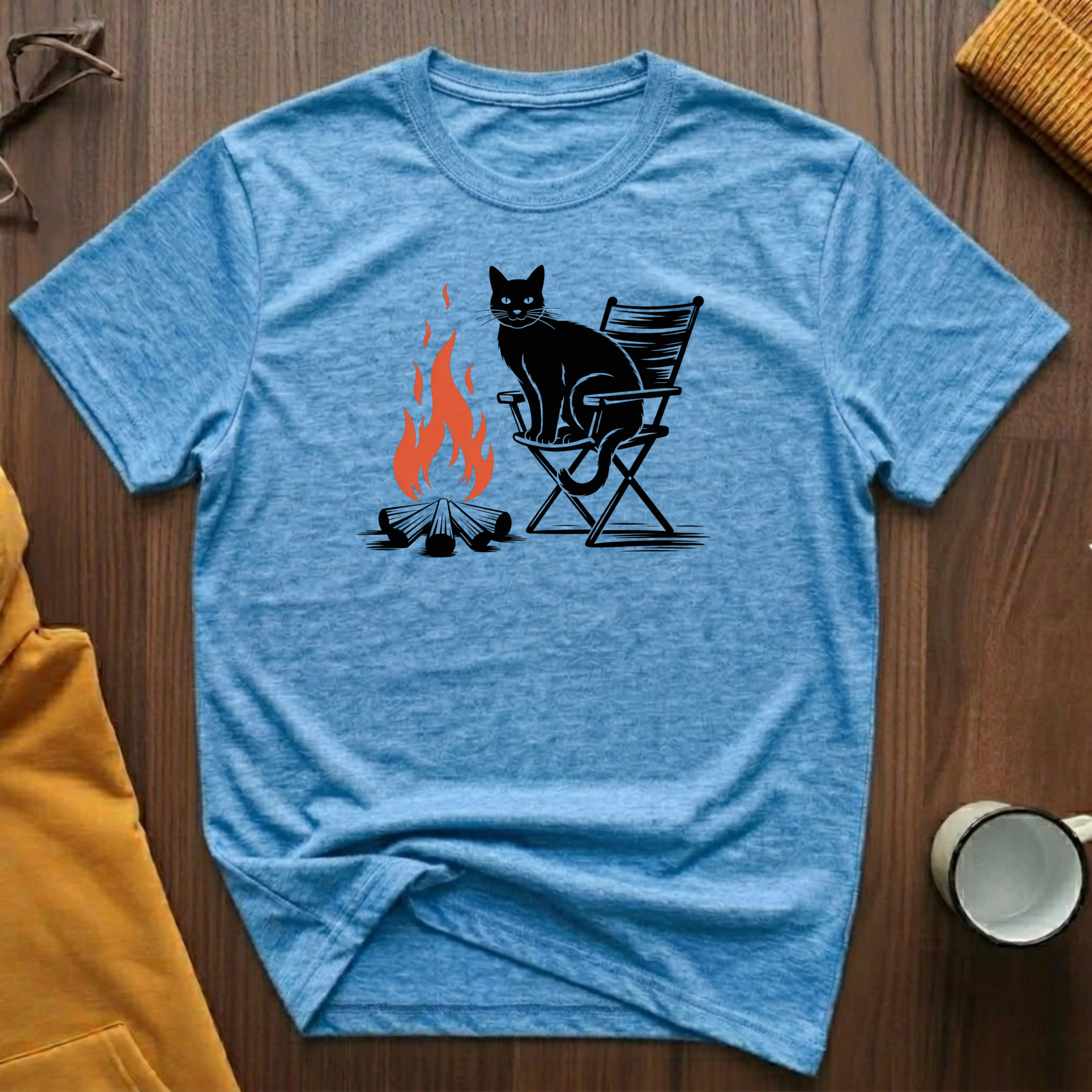Campfire Cat 7 T-Shirt