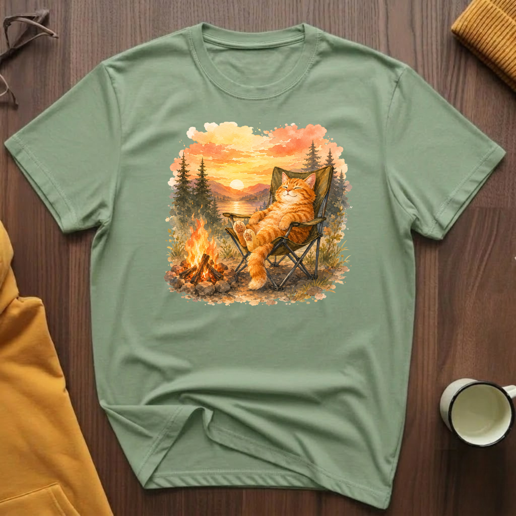 Campfire Cat 6 T-Shirt