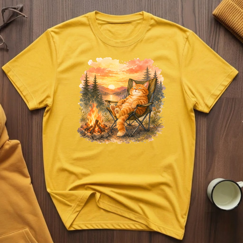 Campfire Cat 6 T-Shirt