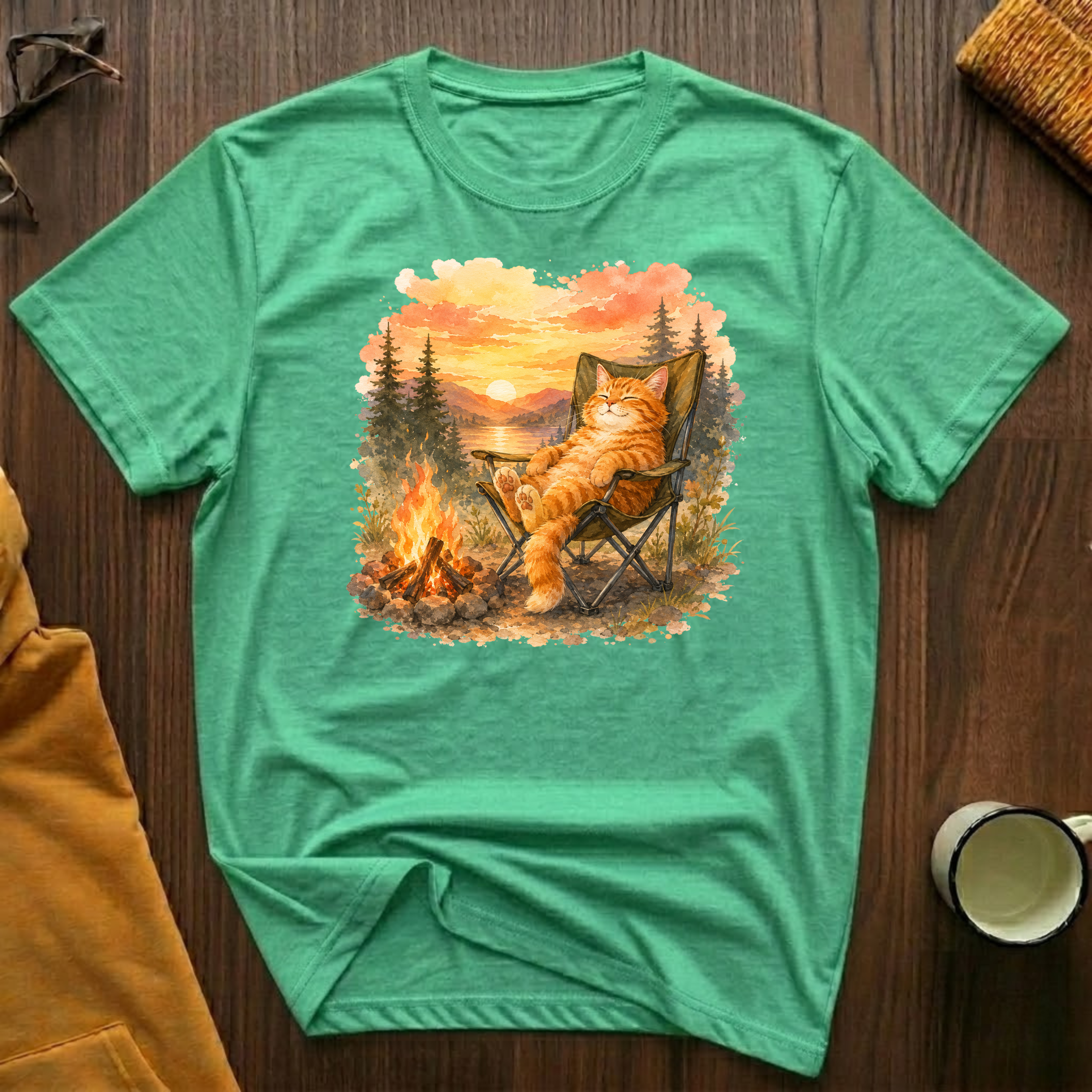 Campfire Cat 6 T-Shirt