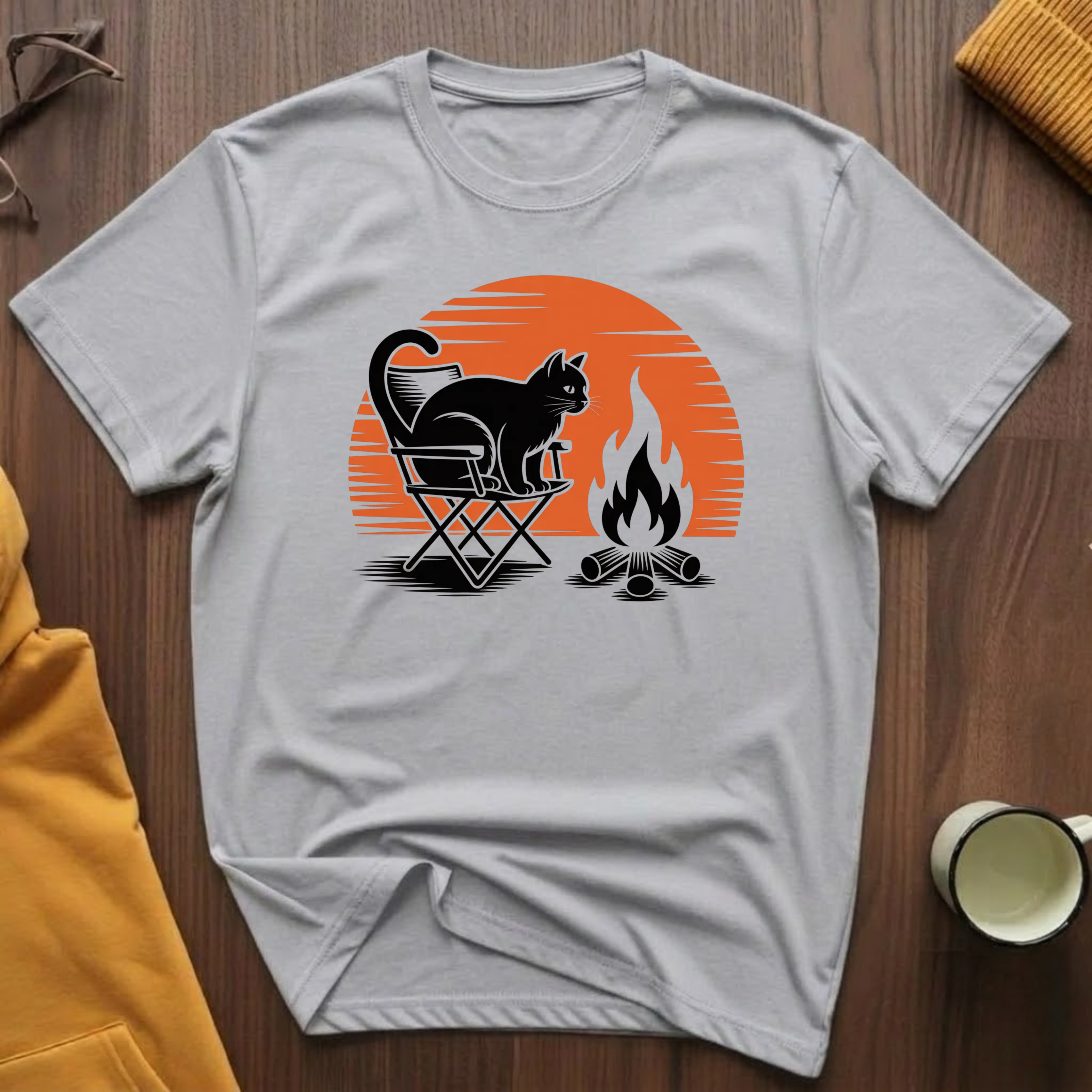Campfire Cat 5 T-Shirt