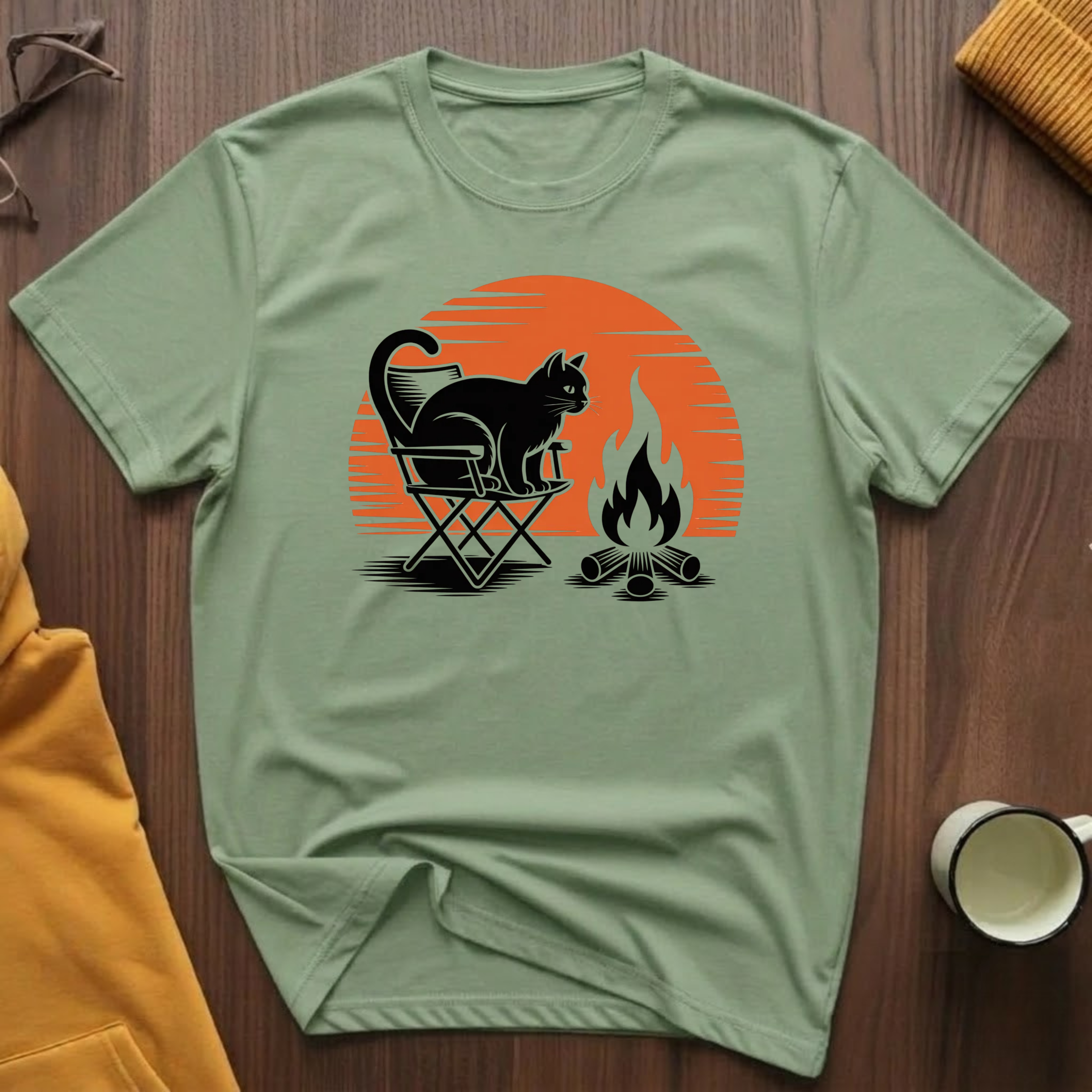 Campfire Cat 5 T-Shirt