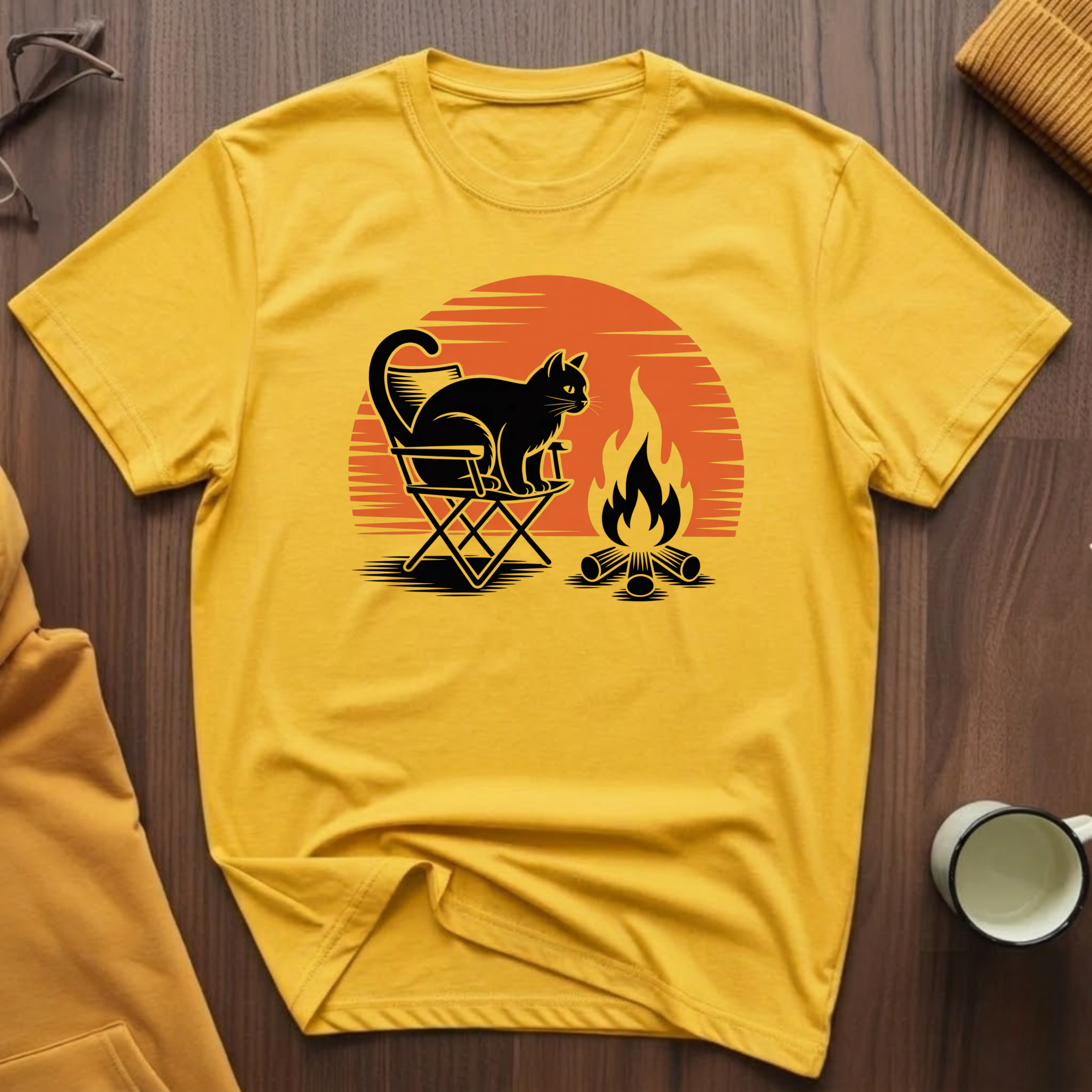 Campfire Cat 5 T-Shirt