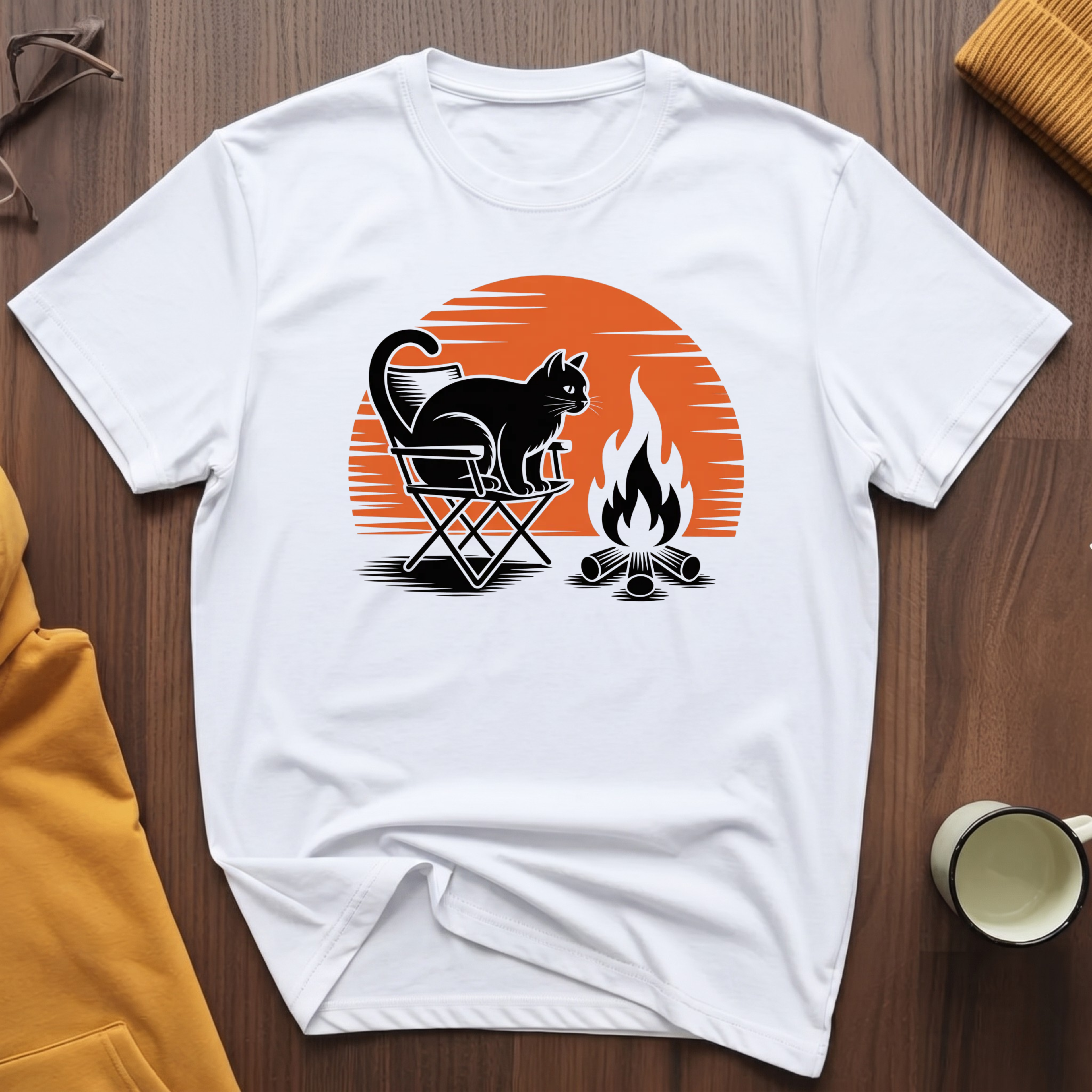 Campfire Cat 5 T-Shirt