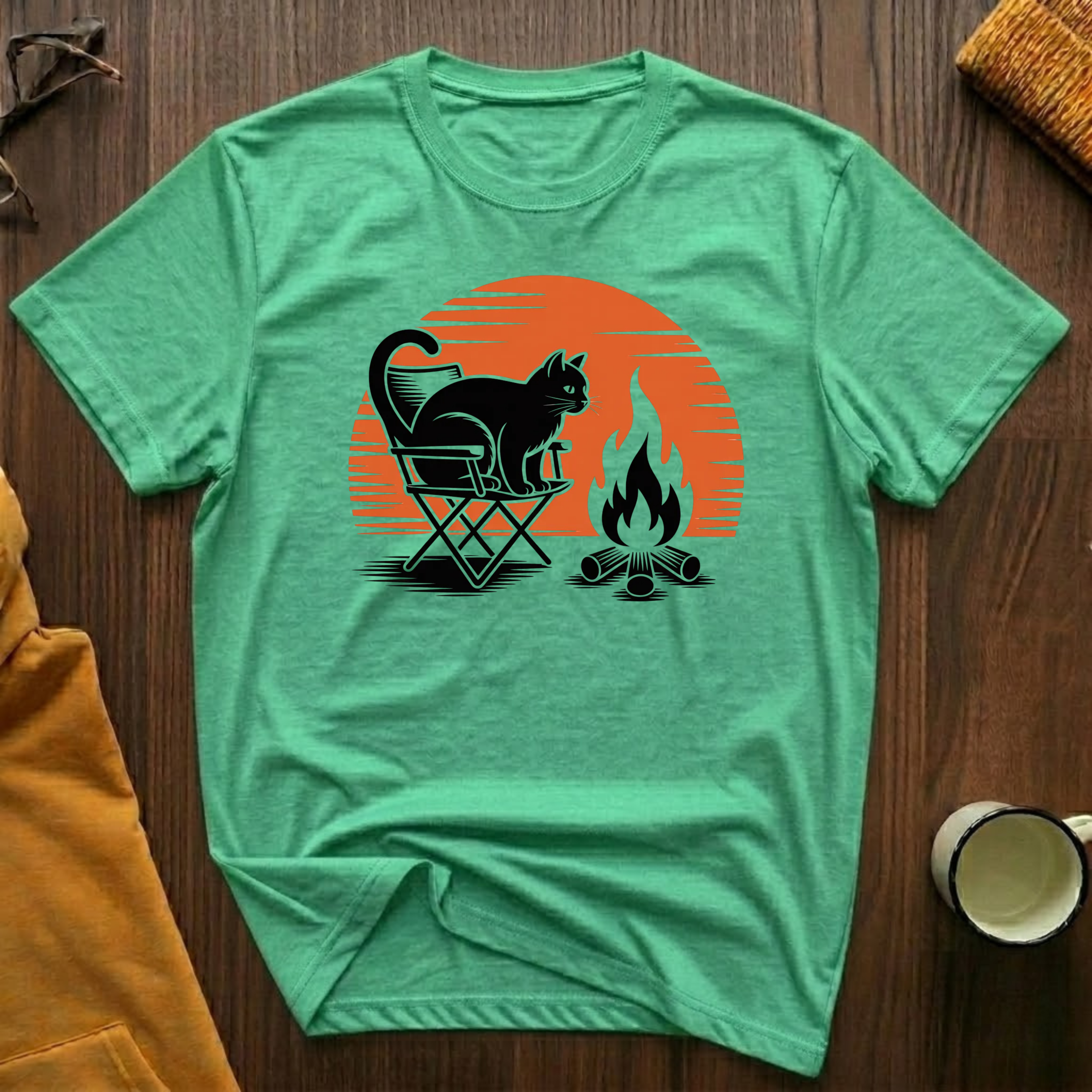 Campfire Cat 5 T-Shirt