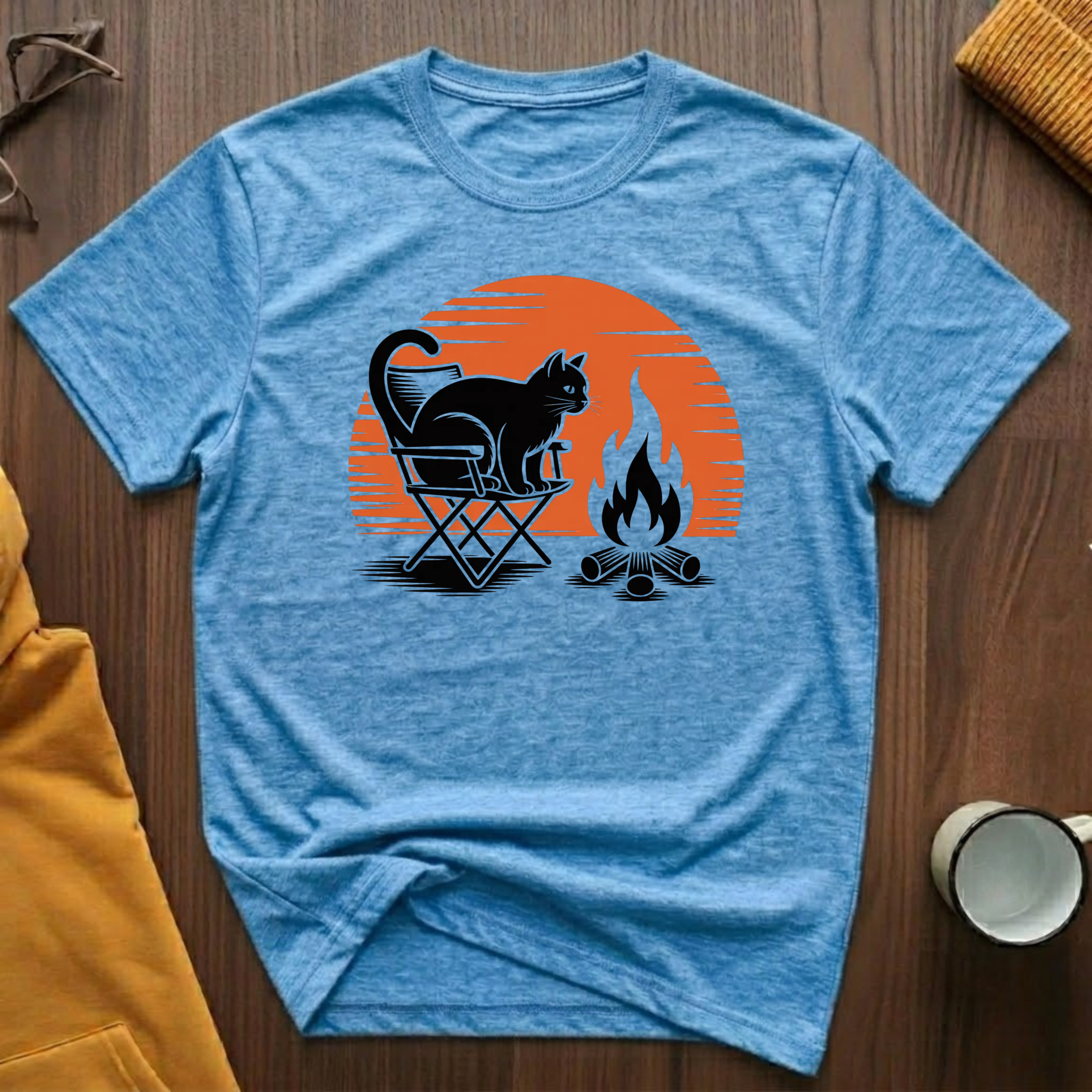 Campfire Cat 5 T-Shirt