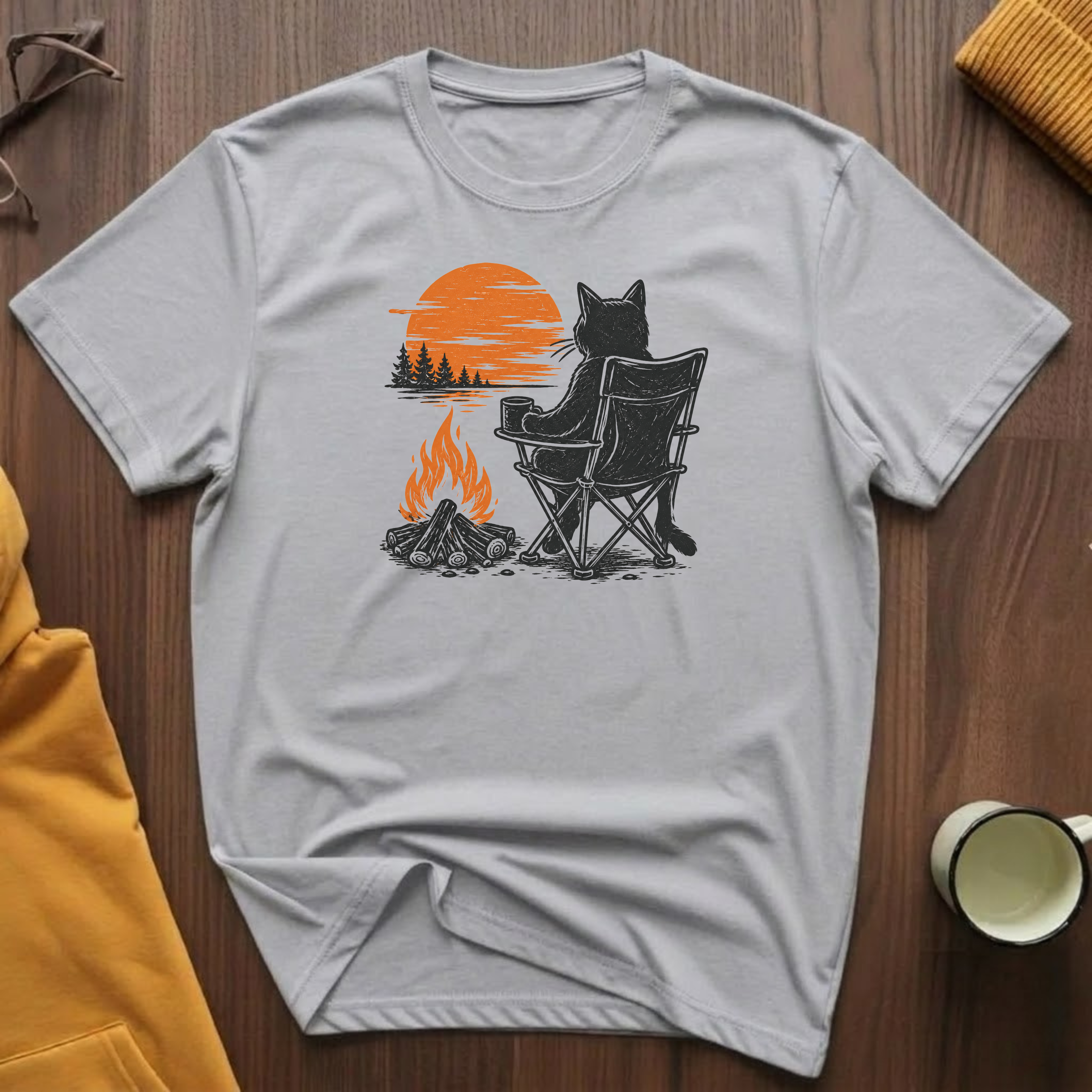 Campfire Cat 4 T-Shirt